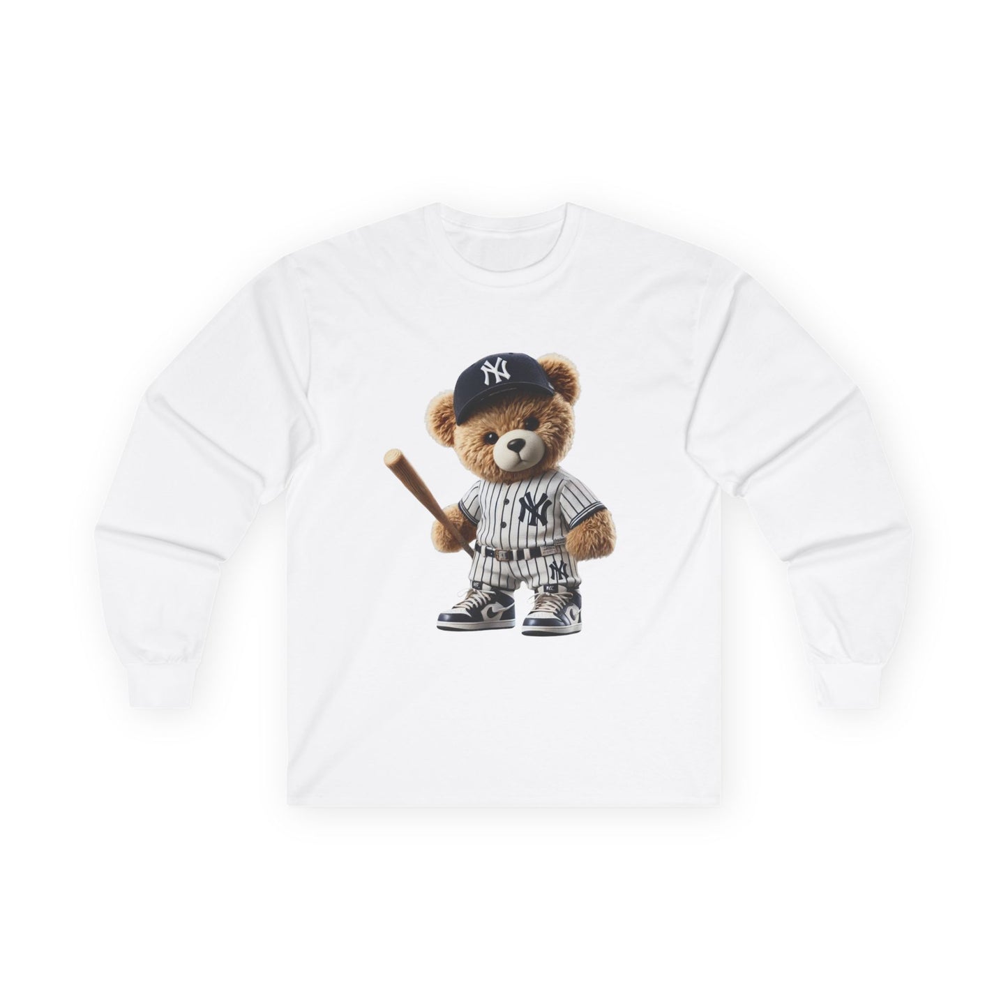 Baseball Bear Long Sleeve Tee - Cute Baseball Shirt, Perfect for Sports Fans, Gift for Kids and Adults, Spring and Summer Style, [...]