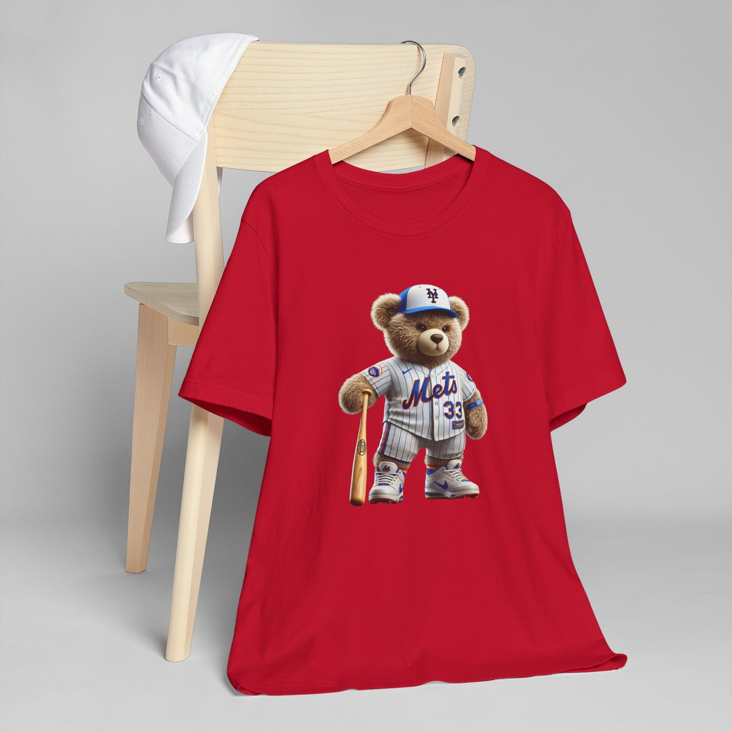 Sporty Bear Graphic Tee - Unisex Jersey T-Shirt, Cute Animal Shirt, Fun Baseball Apparel, Gift for Sports Fans, Casual Wear