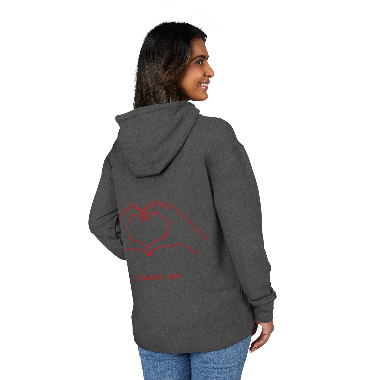 Cozy Love Hoodie | Unisex French Terry Hoodie, Casual Wear, Perfect Gift, Everyday Style, Heart Design, Valentine's Day
