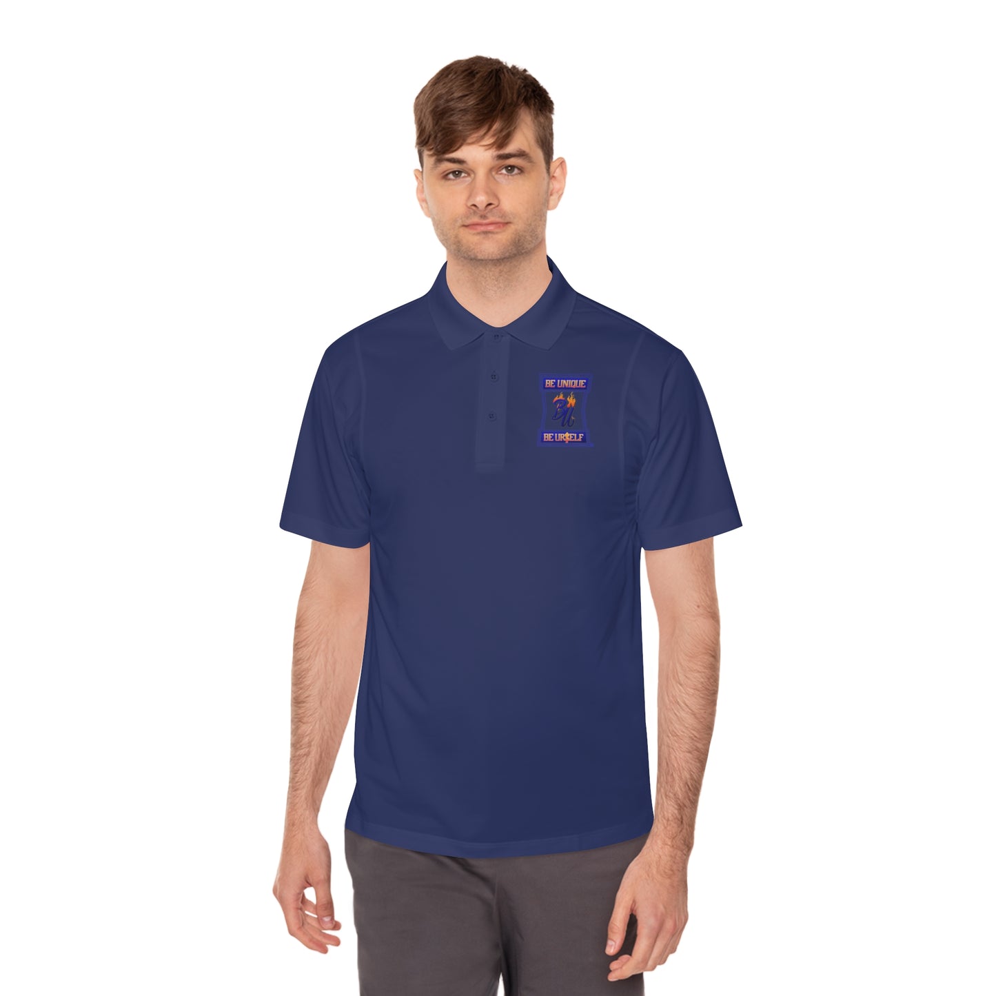 Men's Sport Polo Shirt with Bear Design - Casual Wear, Gift for Sports Lovers, Father's Day, Summer Outfits, Everyday Comfort