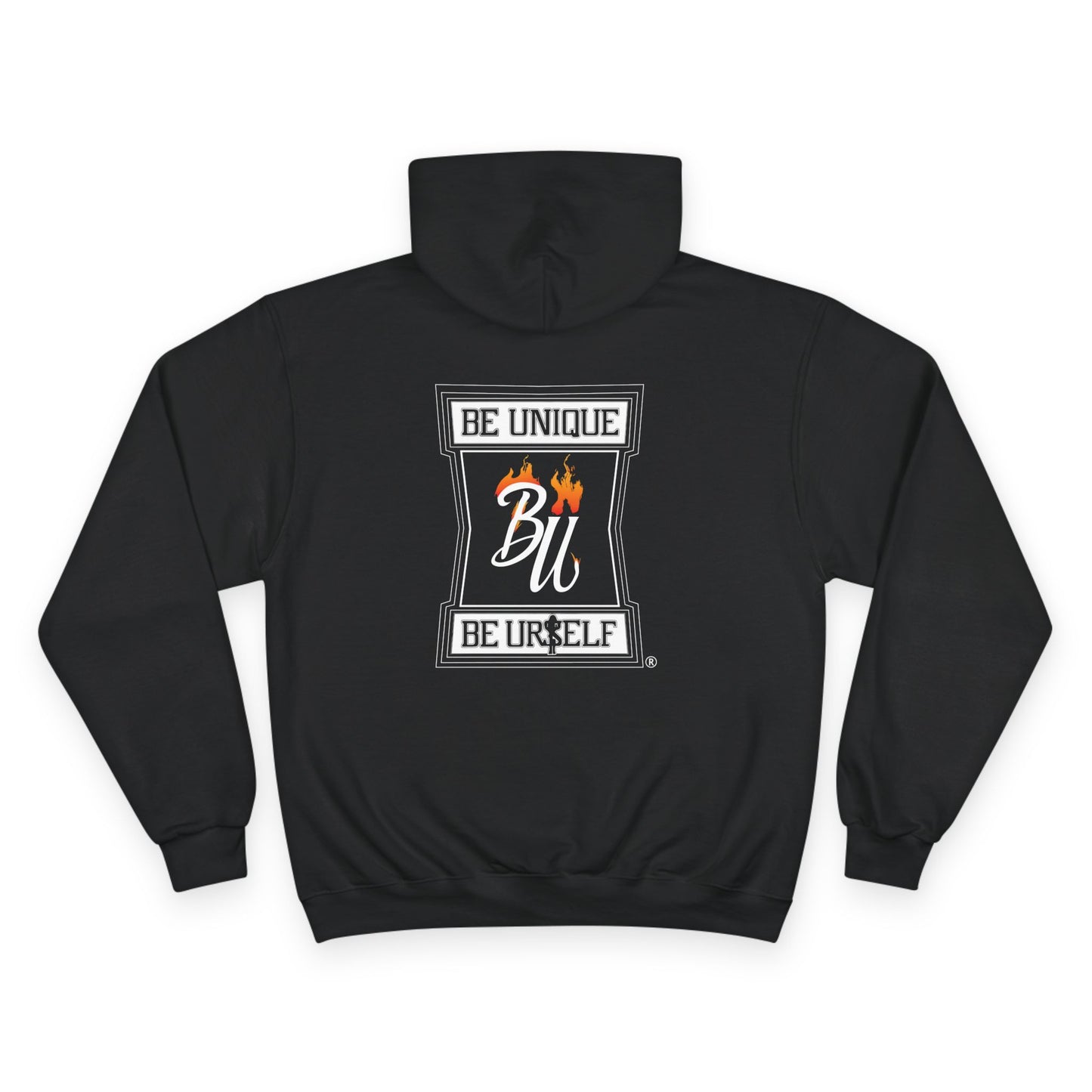 Champion Hoodie with Love & Be Unique Designs | Trendy Unisex Apparel | Perfect for Everyday Wear, Casual Outings, Gift Ideas