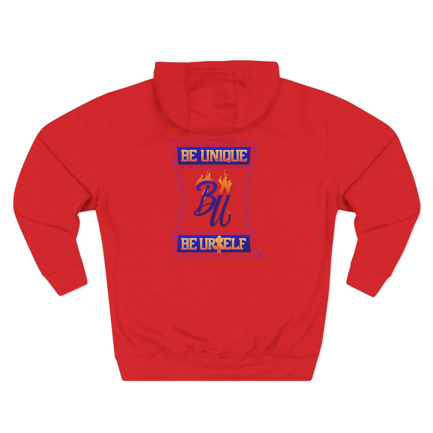 Unique Three-Panel Fleece Hoodie for Trendsetters, Cozy Smart Casual Wear, Gift for Birthdays, Celebrations, Everyday Style