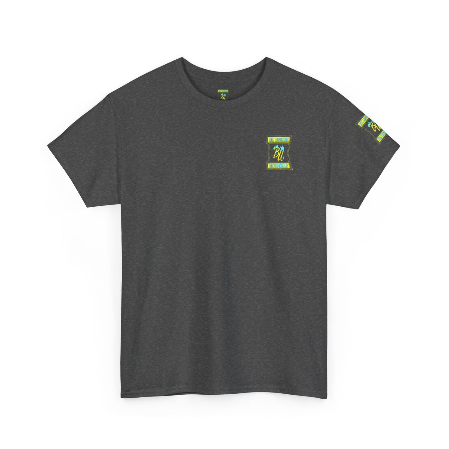Be Unique Be Yourself Graphic Tee — Inspirational Palm Design