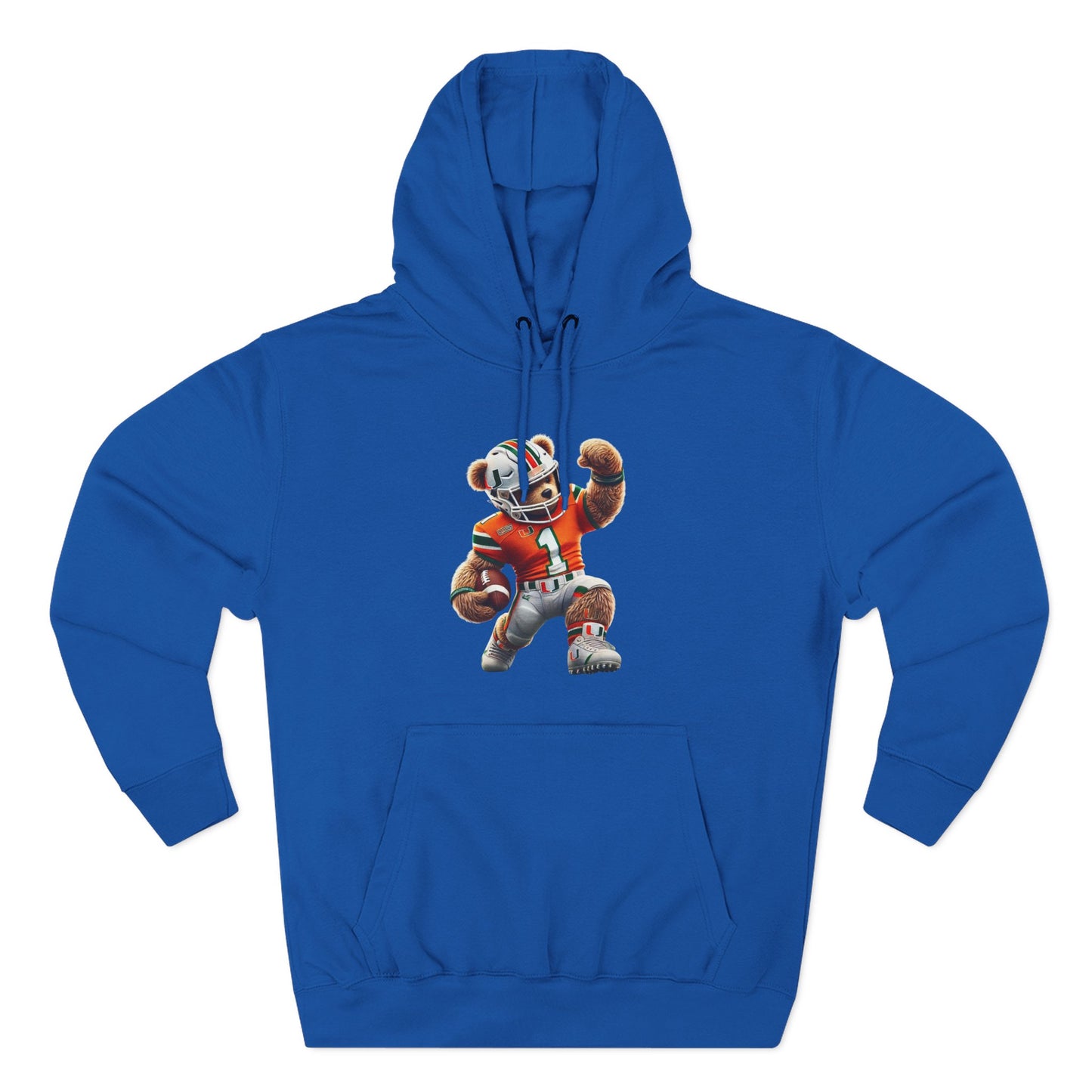 Sporty Three-Panel Fleece Hoodie, Unique Hooded Sweatshirt, Casual Fall Wear, Gift for Sports Fans, Comfortable Activewear