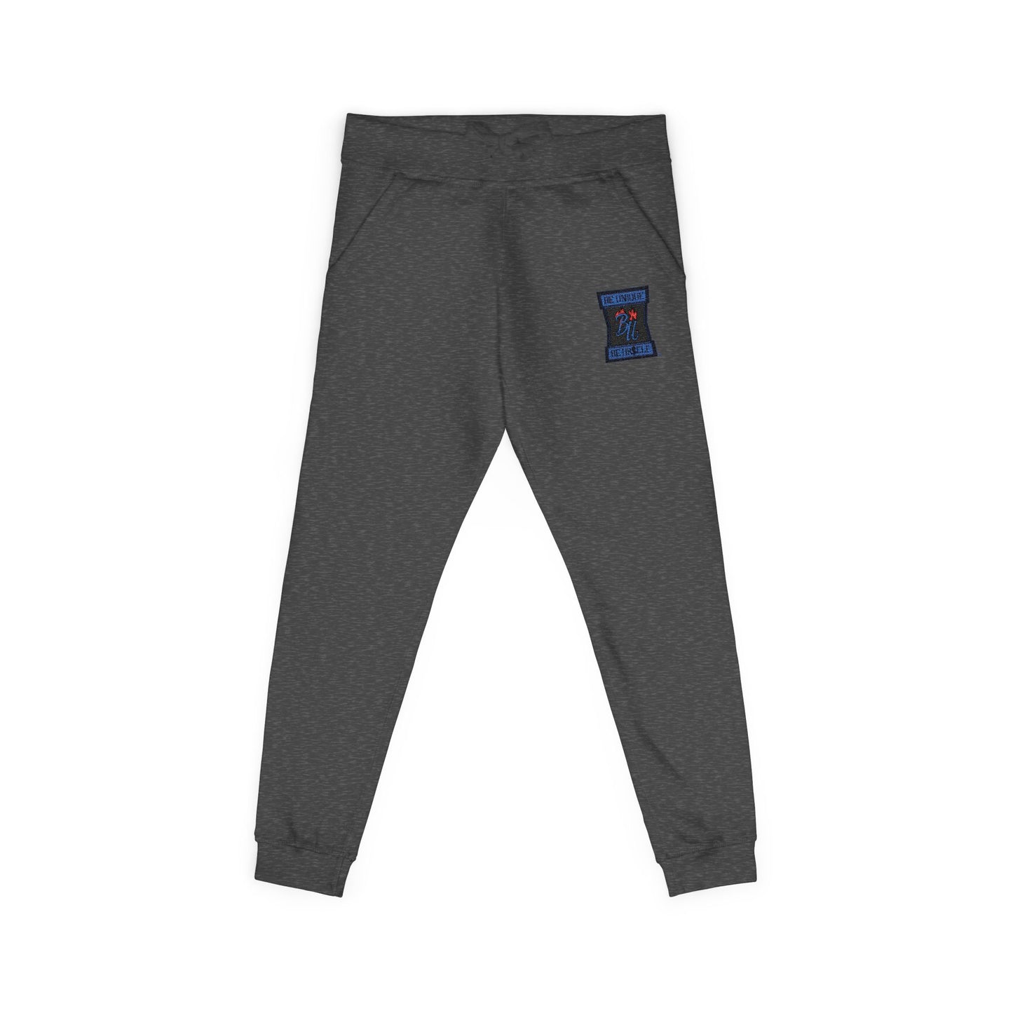 Embroidered Cosmic Cat Sweatpants — Cozy Pink Fleece Joggers