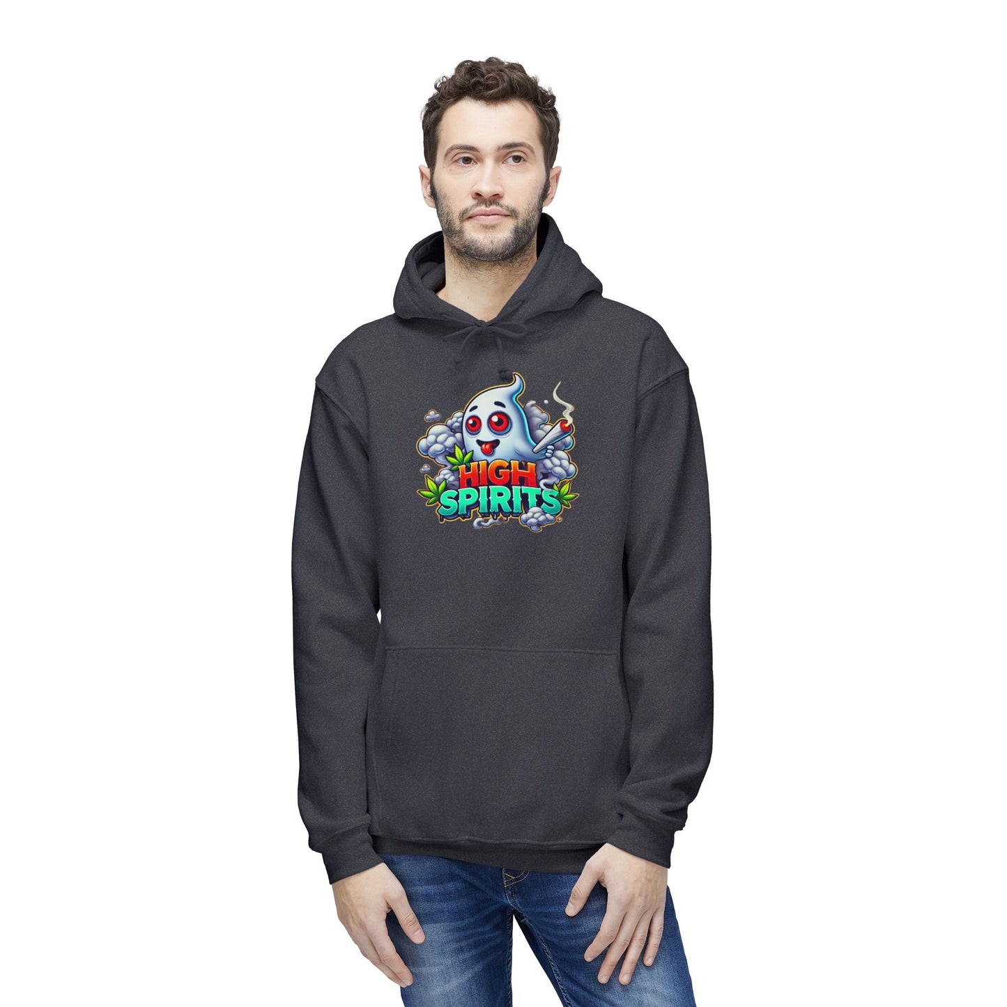 Unisex Hooded Sweatshirt - Halloween Ghost Design, Cozy Gift for Fall, Party Wear, Spooky Season, Casual Comfort