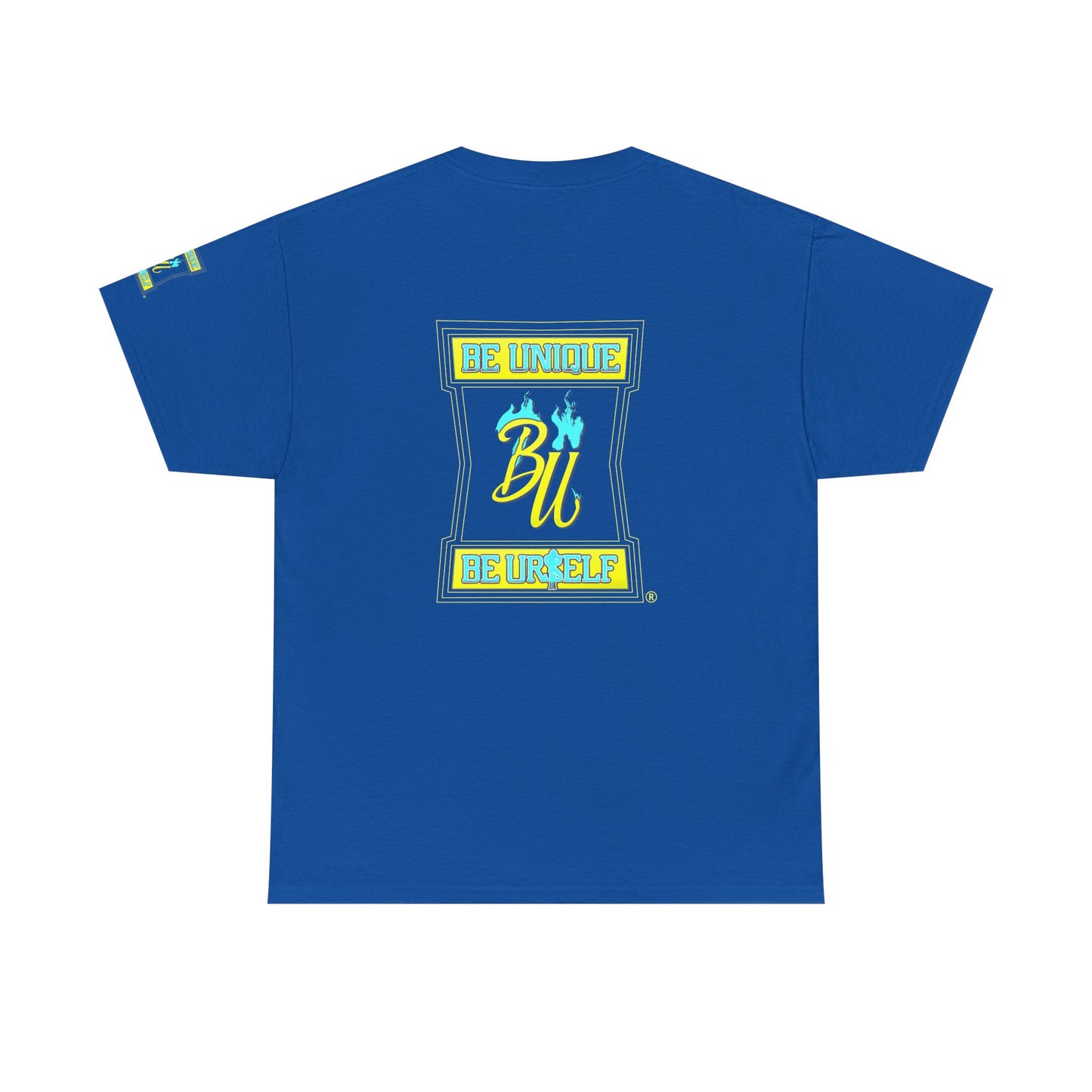 Be Unique Be Yourself Graphic Tee — Inspirational Palm Design