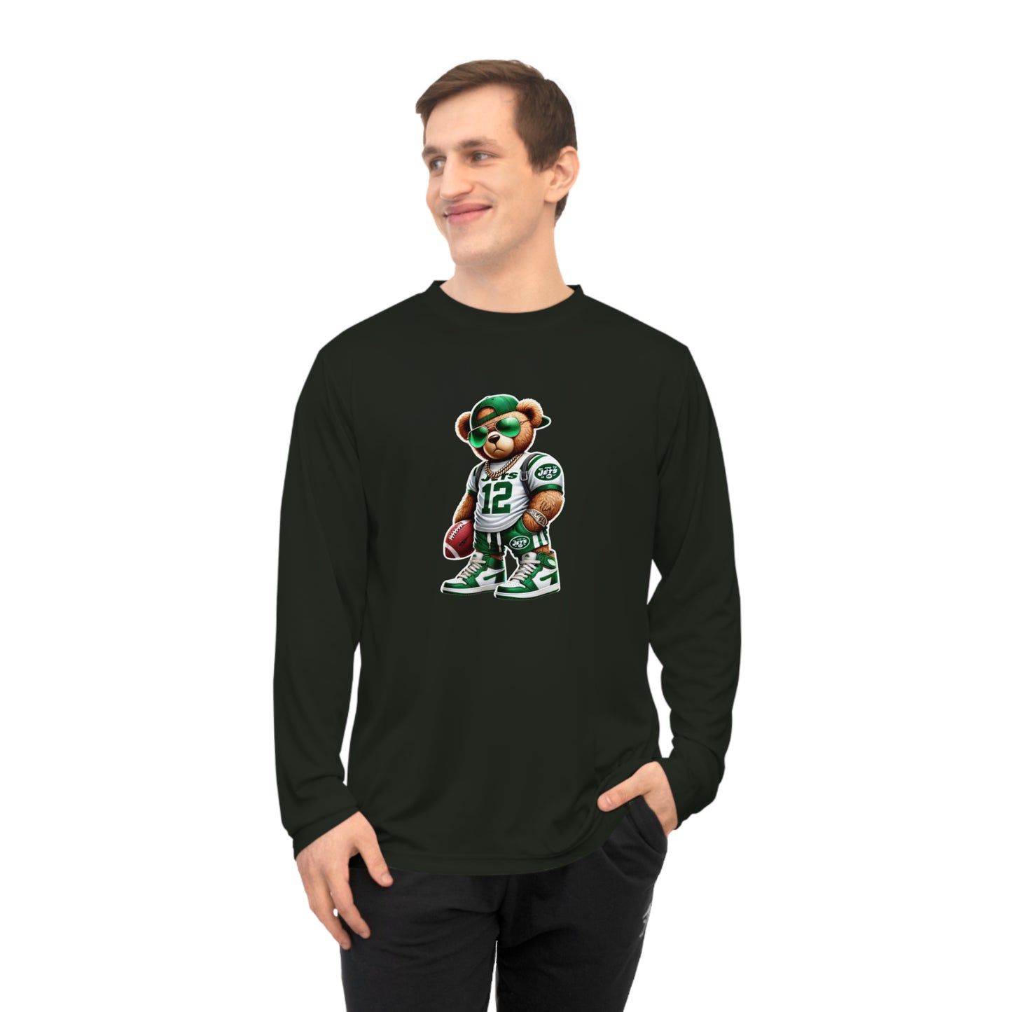 Unisex Performance Long Sleeve Sports Shirt - Perfect for Game Day, Gym, Running, Outdoor Activities, Gift for Sports Fans