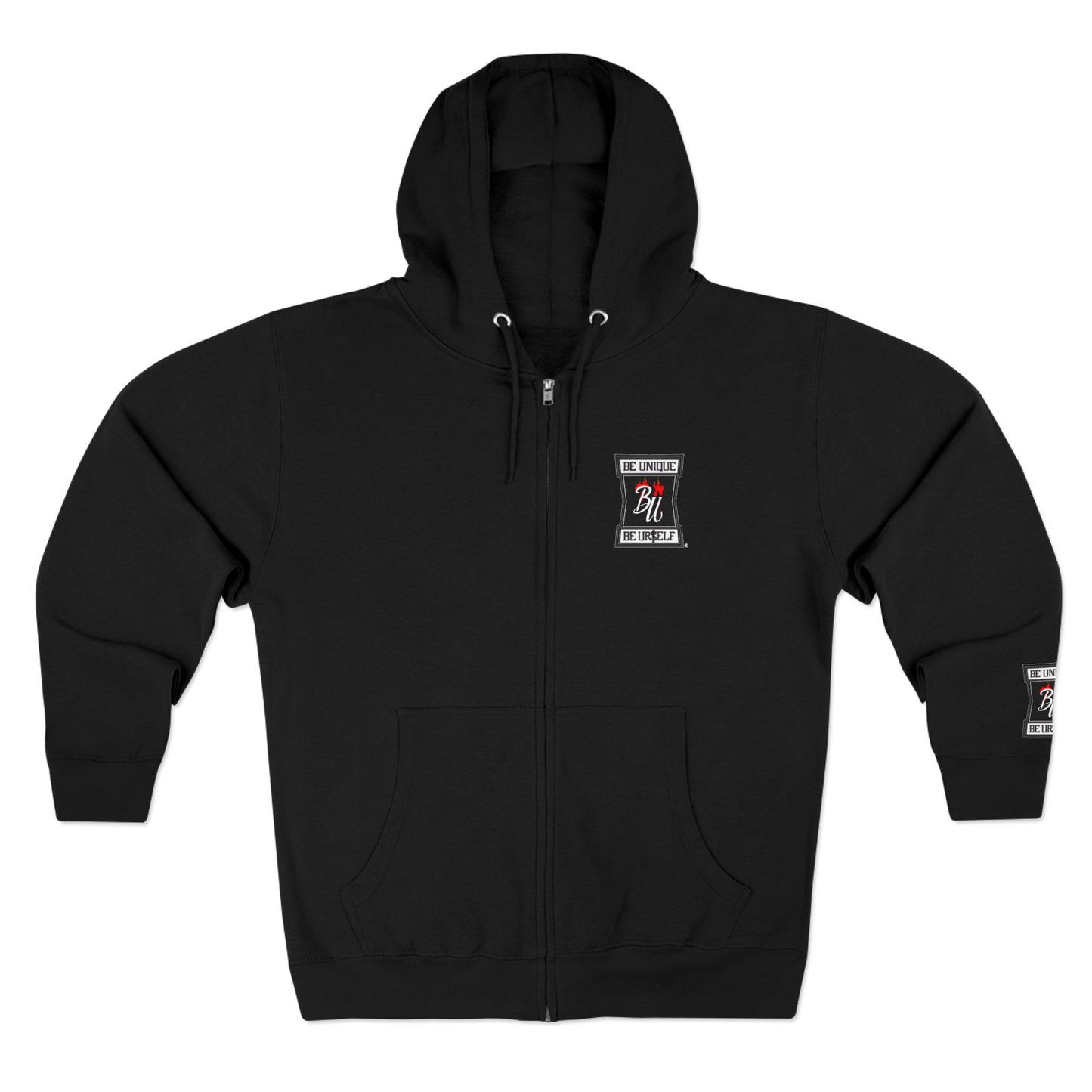 Retro Soda Logo Zip Hoodie — 'Hi' Patch Streetwear Zip-Up