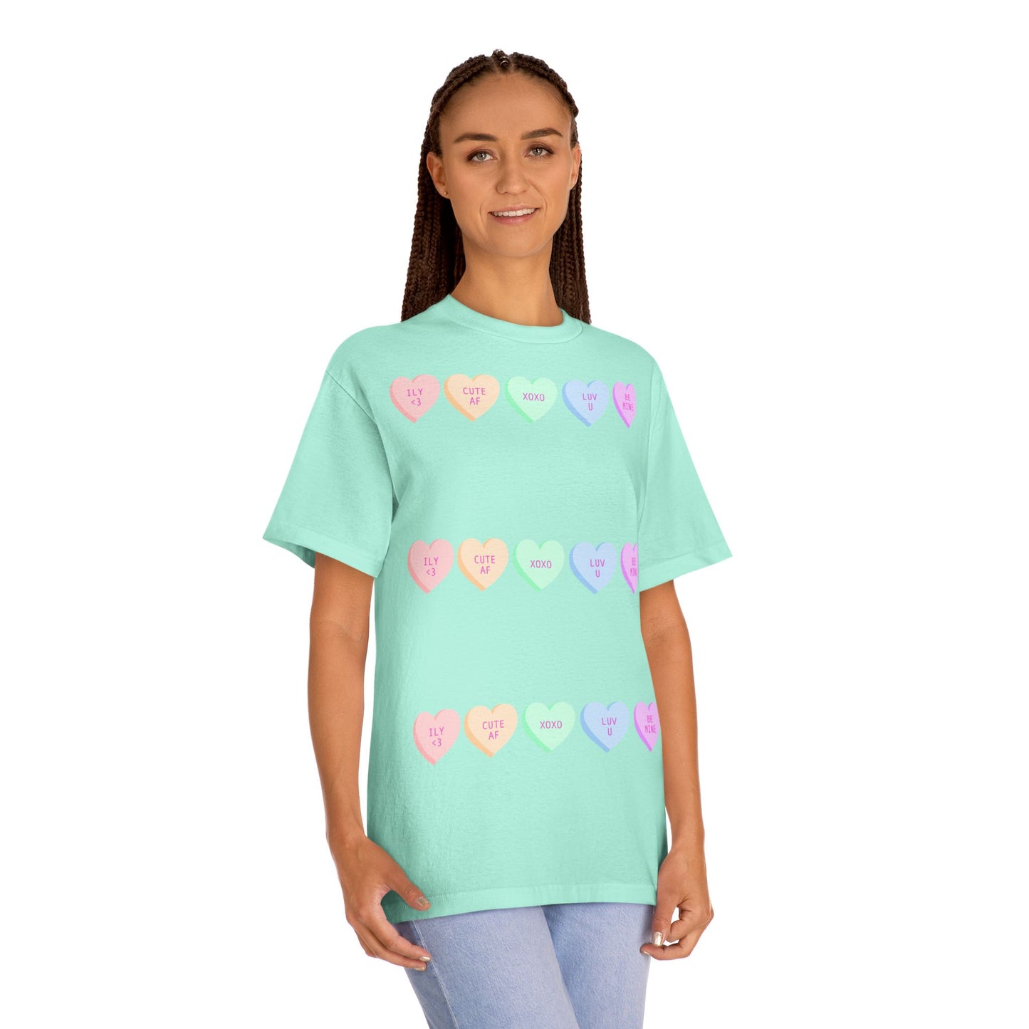 Unisex Classic Tee - Heart and Motivational Design, Casual Wear, Gift for Friends, Summer Outfit, Comfortable T-Shirt