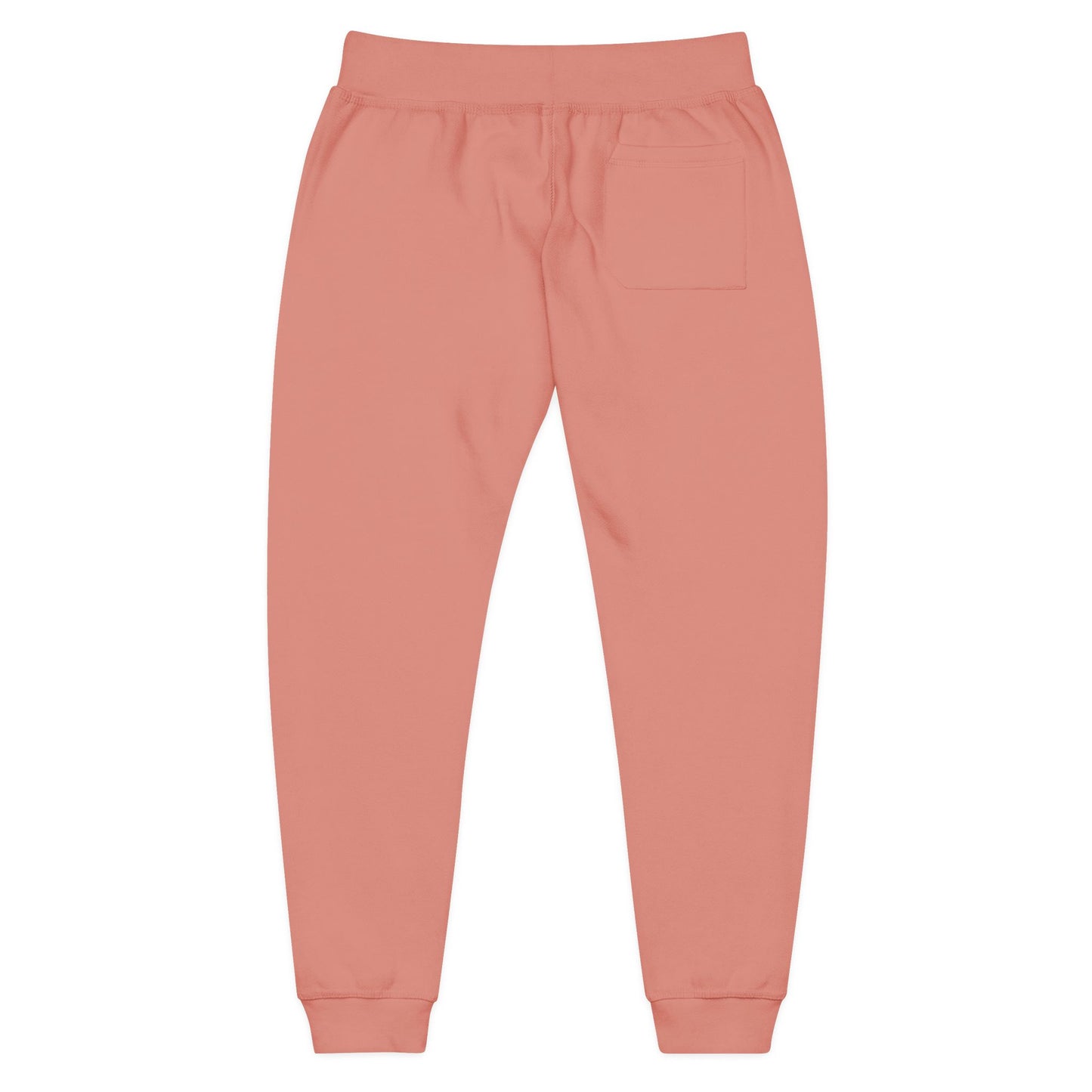 Embroidered Hourglass Joggers — Cozy Coral Fleece Sweatpants