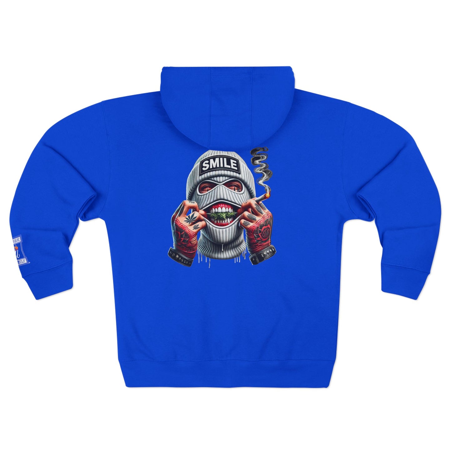 Urban Art Zip Hoodie - Smile Design for Trendsetters