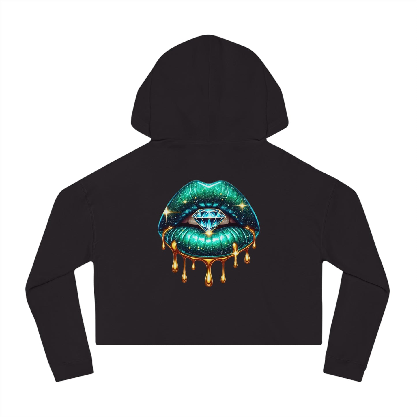 Vibrant Cropped Hooded Sweatshirt - Stylish, Trendy, Unique Gift for Her, Fashion Statement, Cool Streetwear, Holiday Essential