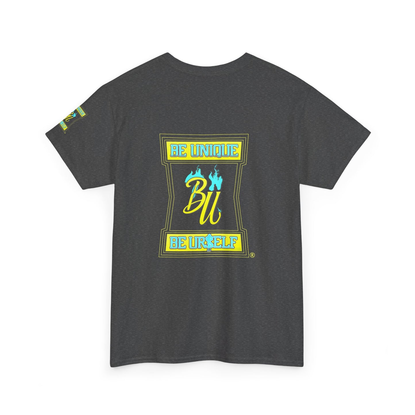 Be Unique Be Yourself Graphic Tee — Inspirational Palm Design