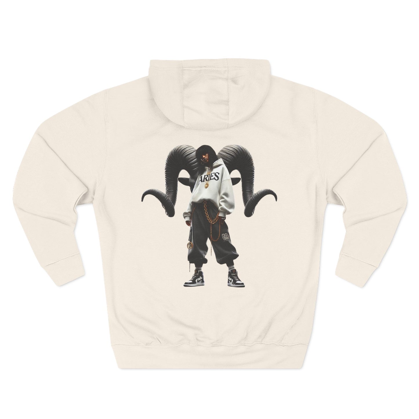 Three-Panel Fleece Hoodie