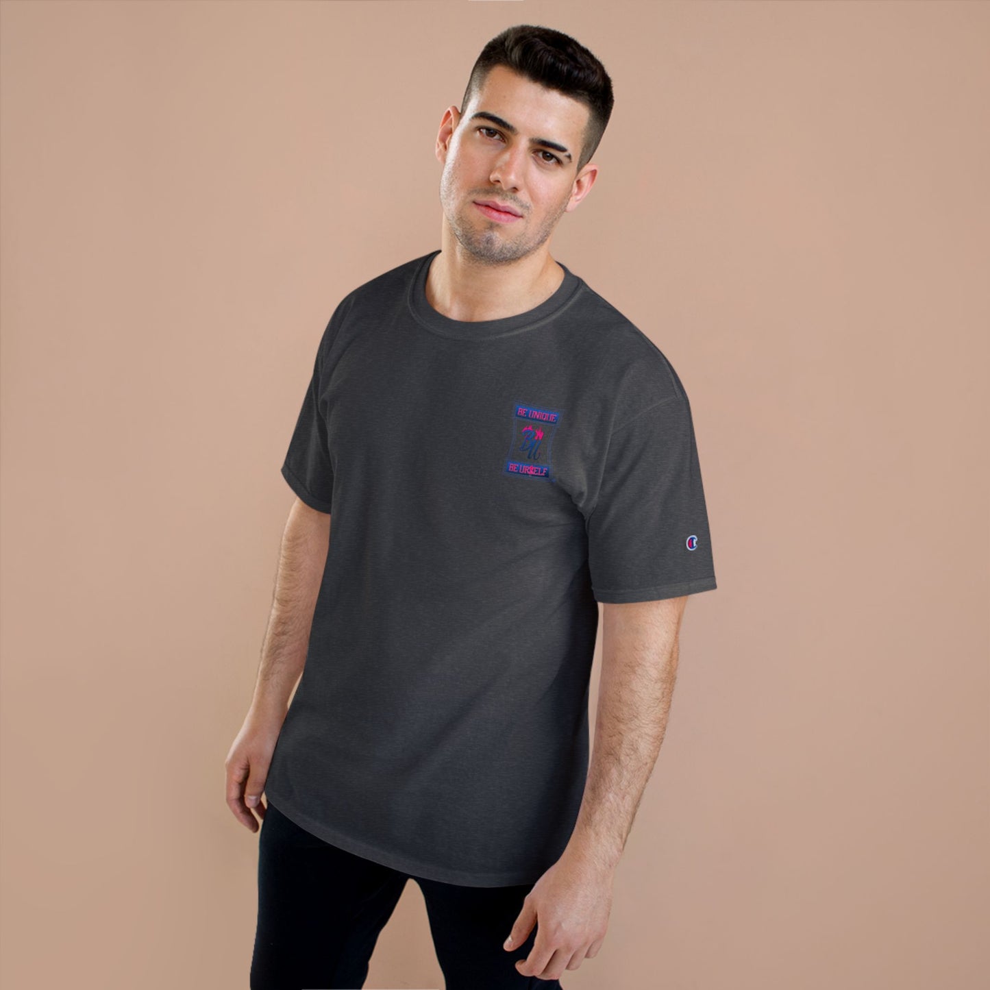Skateboarder Skyline T-Shirt — Champion Logo Street Skate Tee