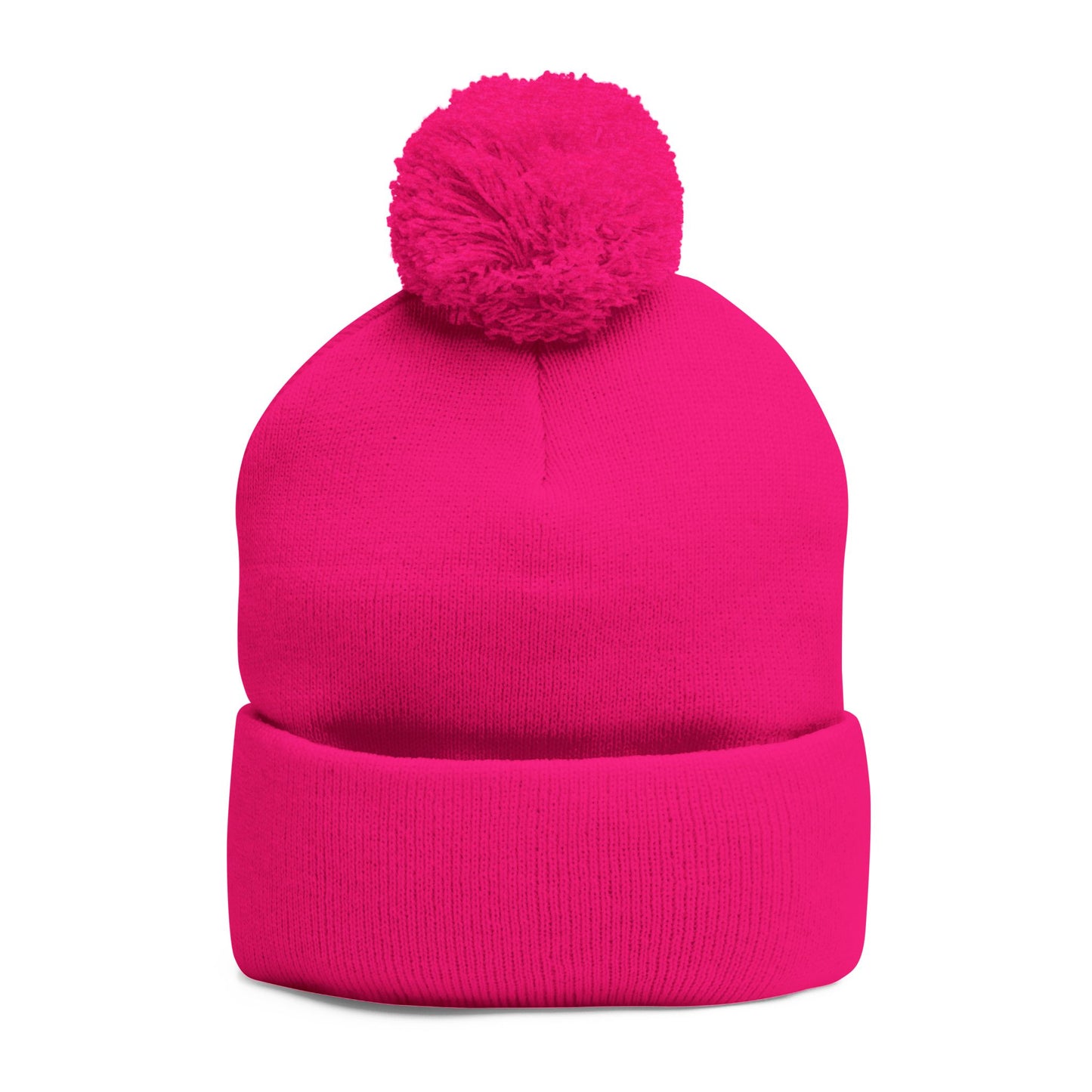 Cozy Pom-Pom Knit Cap with Unique Embroidery, Winter Hat, Beanie for Men & Women, Gift for Him/Her, Perfect for Outdoor Activities