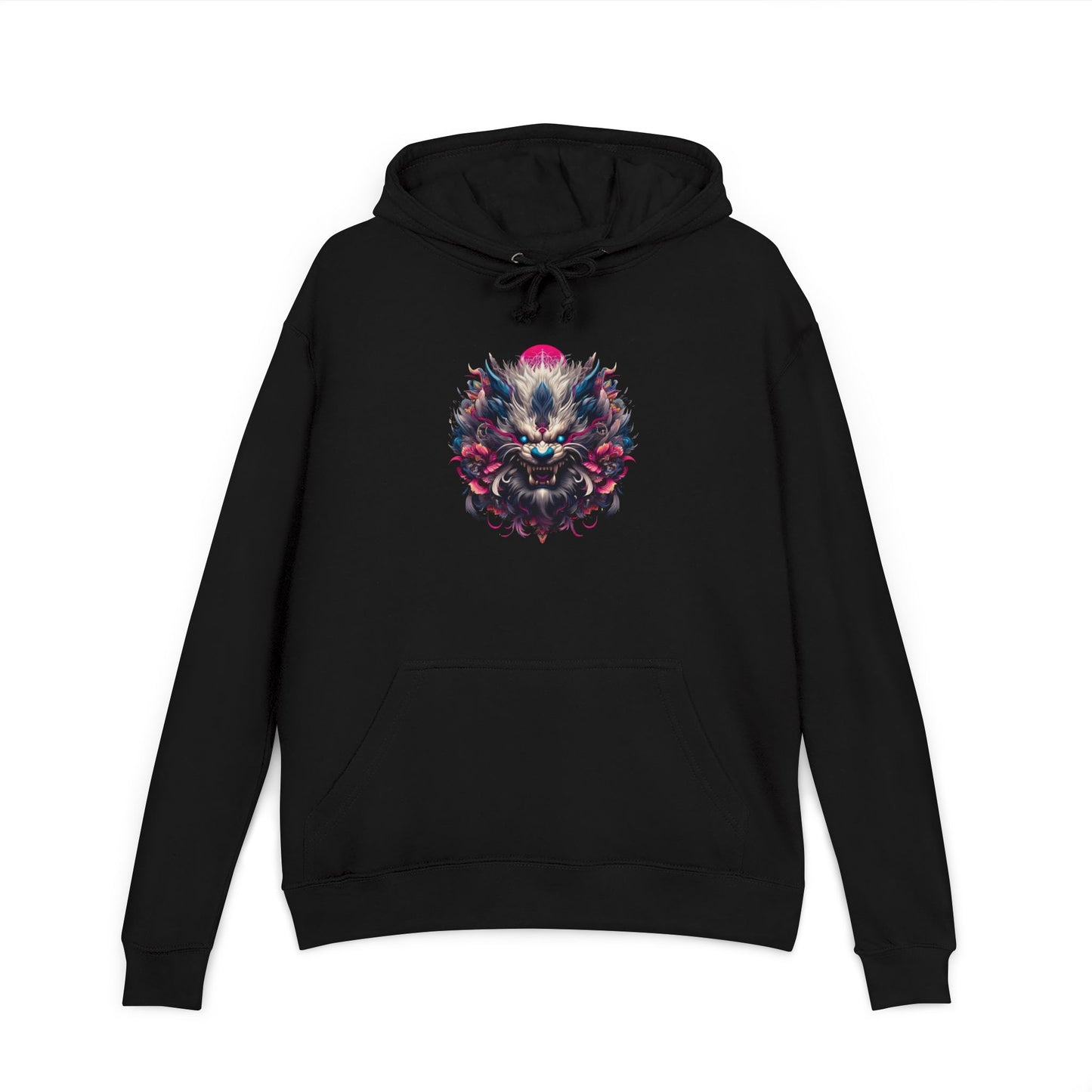 Hoodie — Be Unique Be Urself Blue Flame Graphic Hooded Sweatshirt