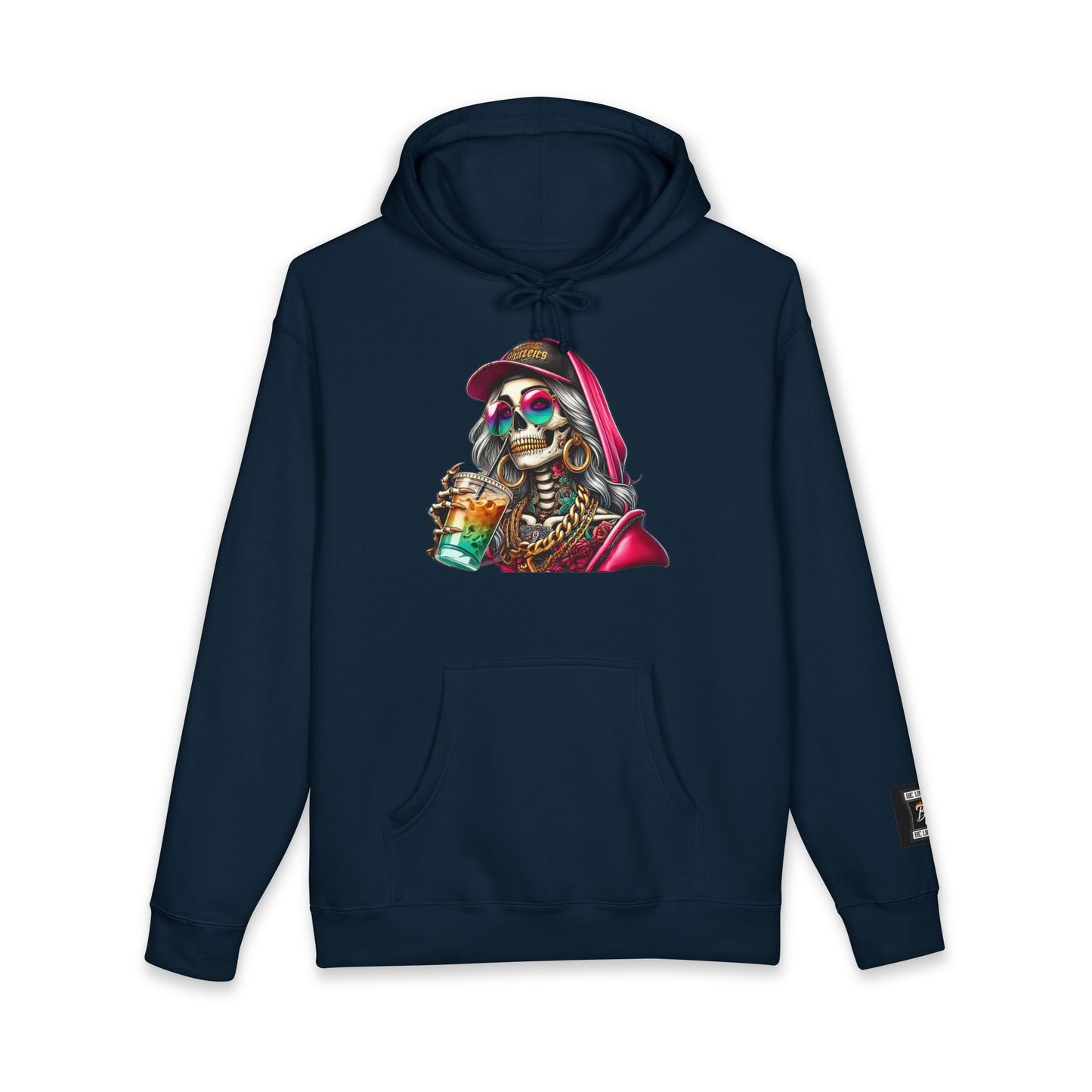 Chic Skull Hoodie - Unisex Heavyweight Sweatshirt, Graphic Hoodie, Trendy Apparel, Unique Gift, Halloween, Everyday Wear