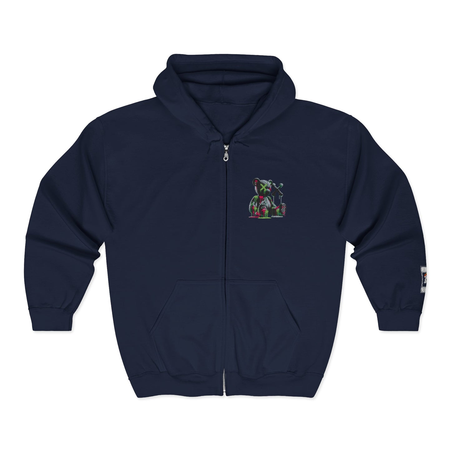 Cool Bear Graphic Unisex Zip Hoodie, Cozy Hoodie for Teens, Casual Wear, Street Style, Perfect Gift for Friends