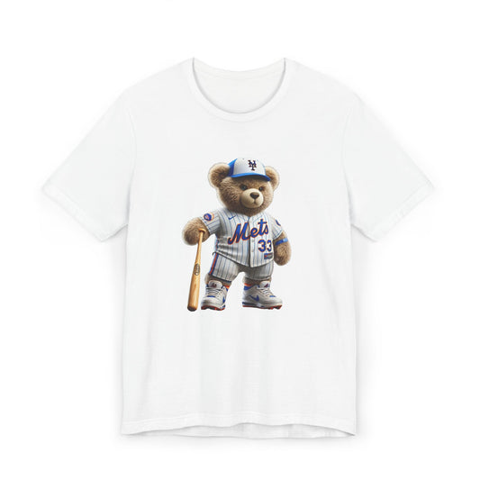 Sporty Bear Graphic Tee - Unisex Jersey T-Shirt, Cute Animal Shirt, Fun Baseball Apparel, Gift for Sports Fans, Casual Wear
