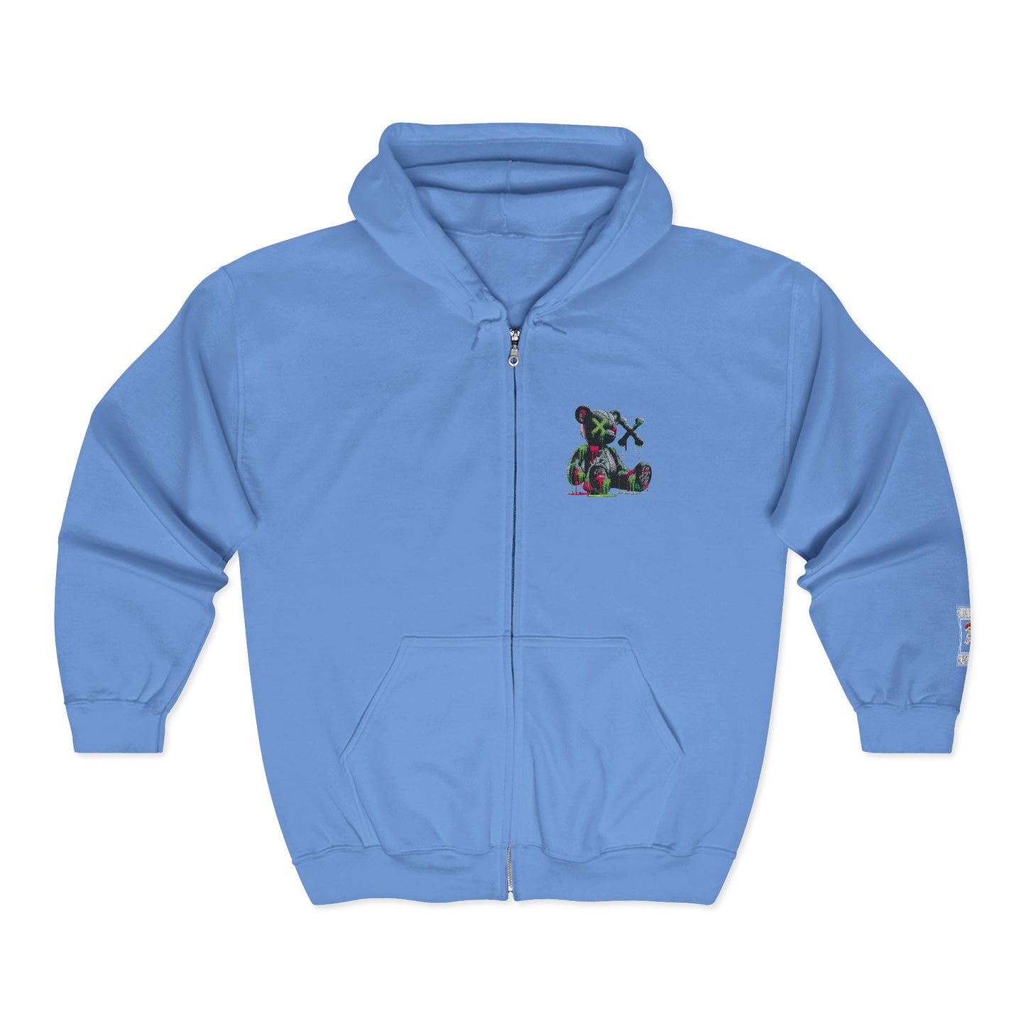 Cool Bear Graphic Unisex Zip Hoodie, Cozy Hoodie for Teens, Casual Wear, Street Style, Perfect Gift for Friends
