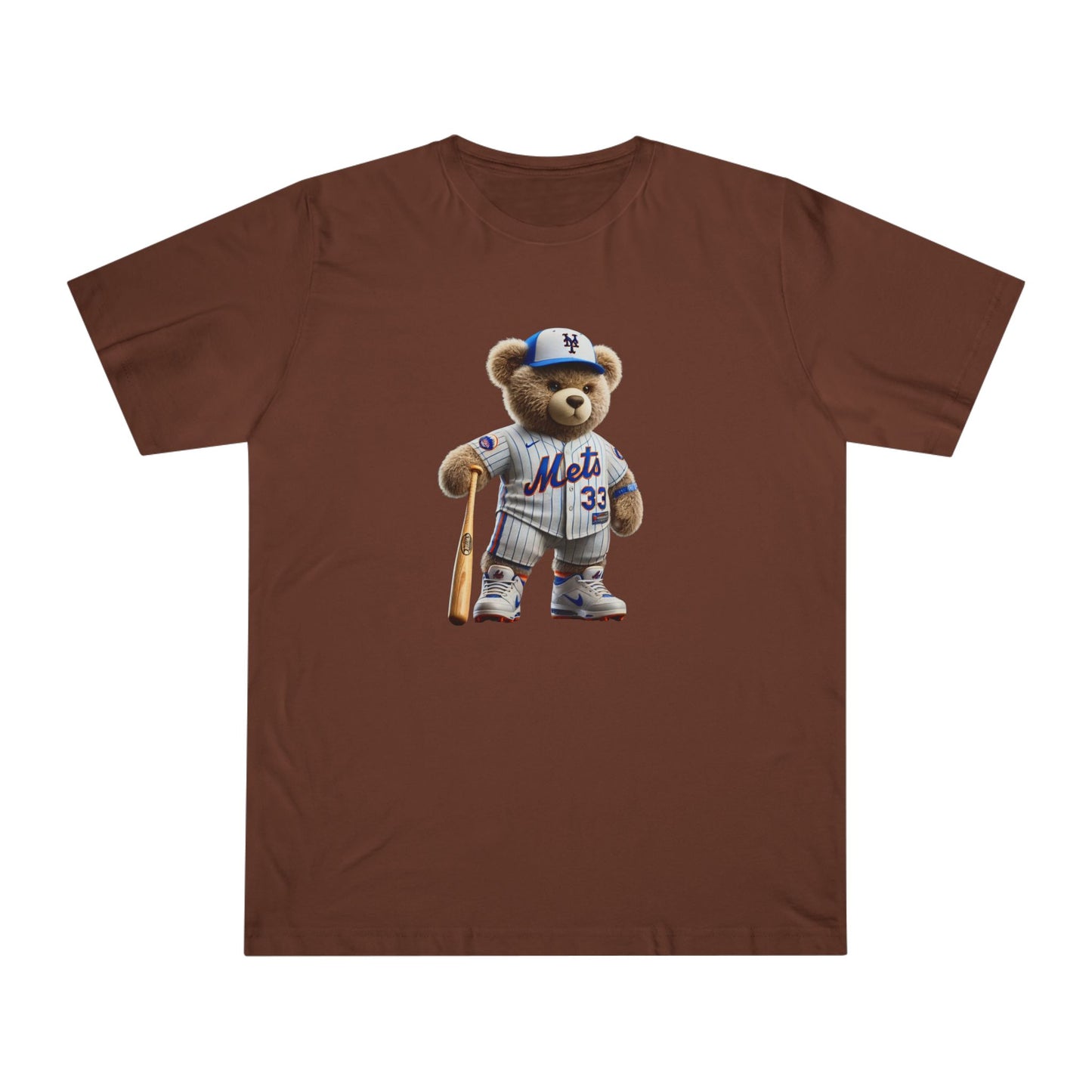 Unisex Bear Baseball T-Shirt, Cute Animal Tee, Gift for Sports Fans, Casual Wear, Soft Cotton Top