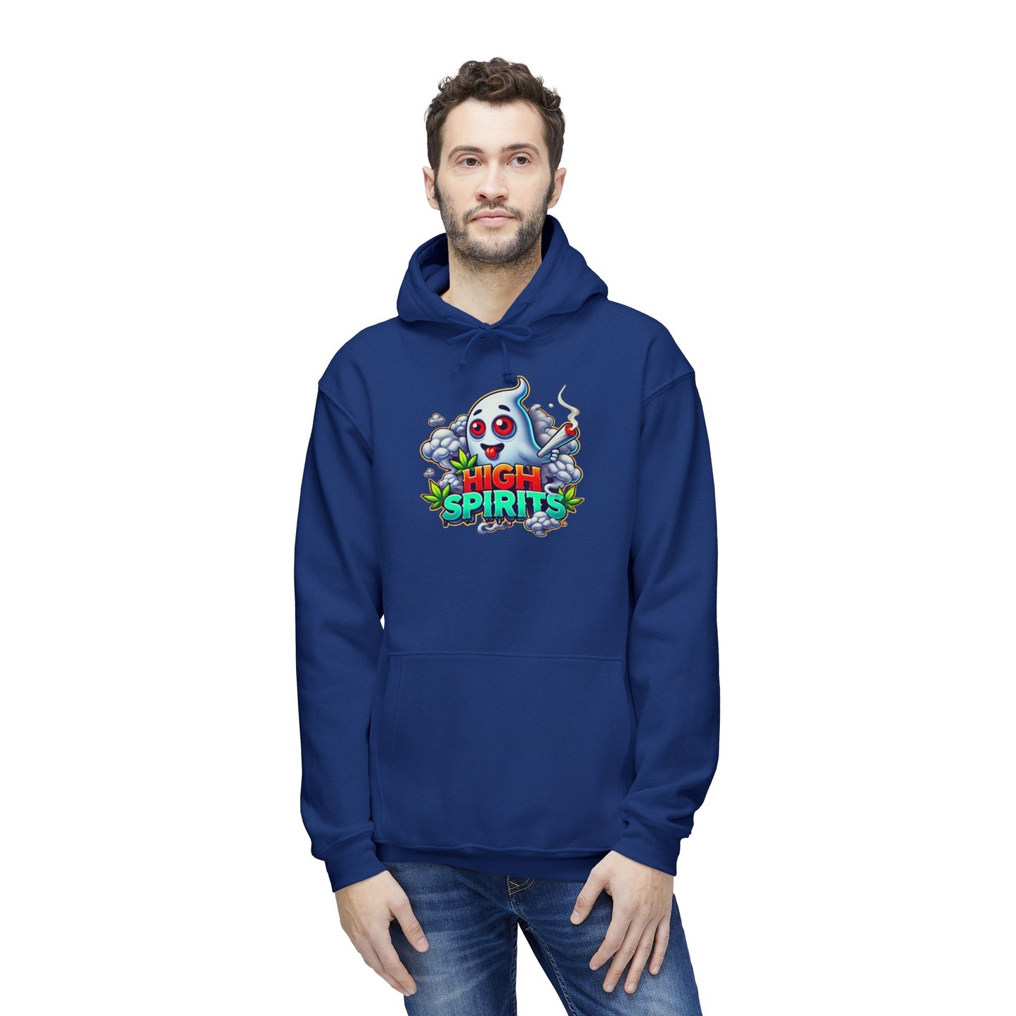 Unisex Hooded Sweatshirt - Halloween Ghost Design, Cozy Gift for Fall, Party Wear, Spooky Season, Casual Comfort