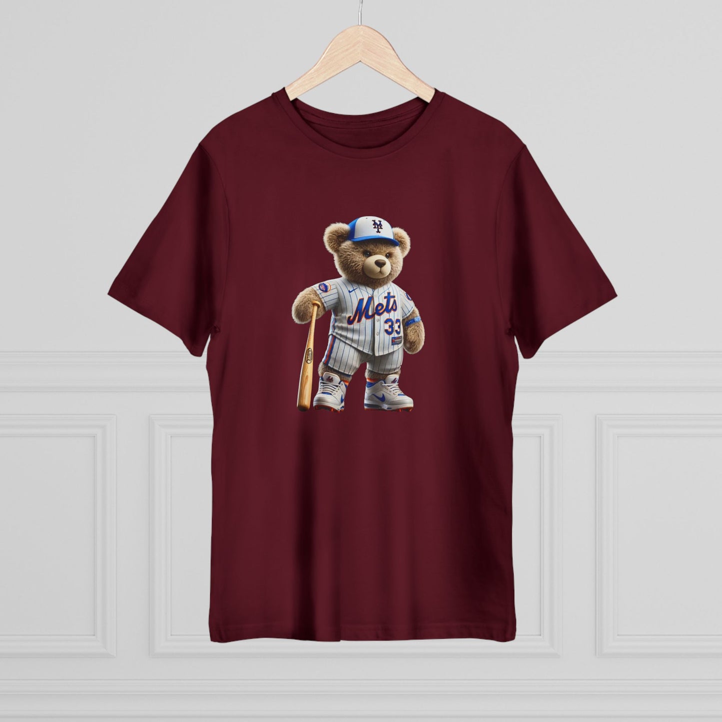 Unisex Bear Baseball T-Shirt, Cute Animal Tee, Gift for Sports Fans, Casual Wear, Soft Cotton Top
