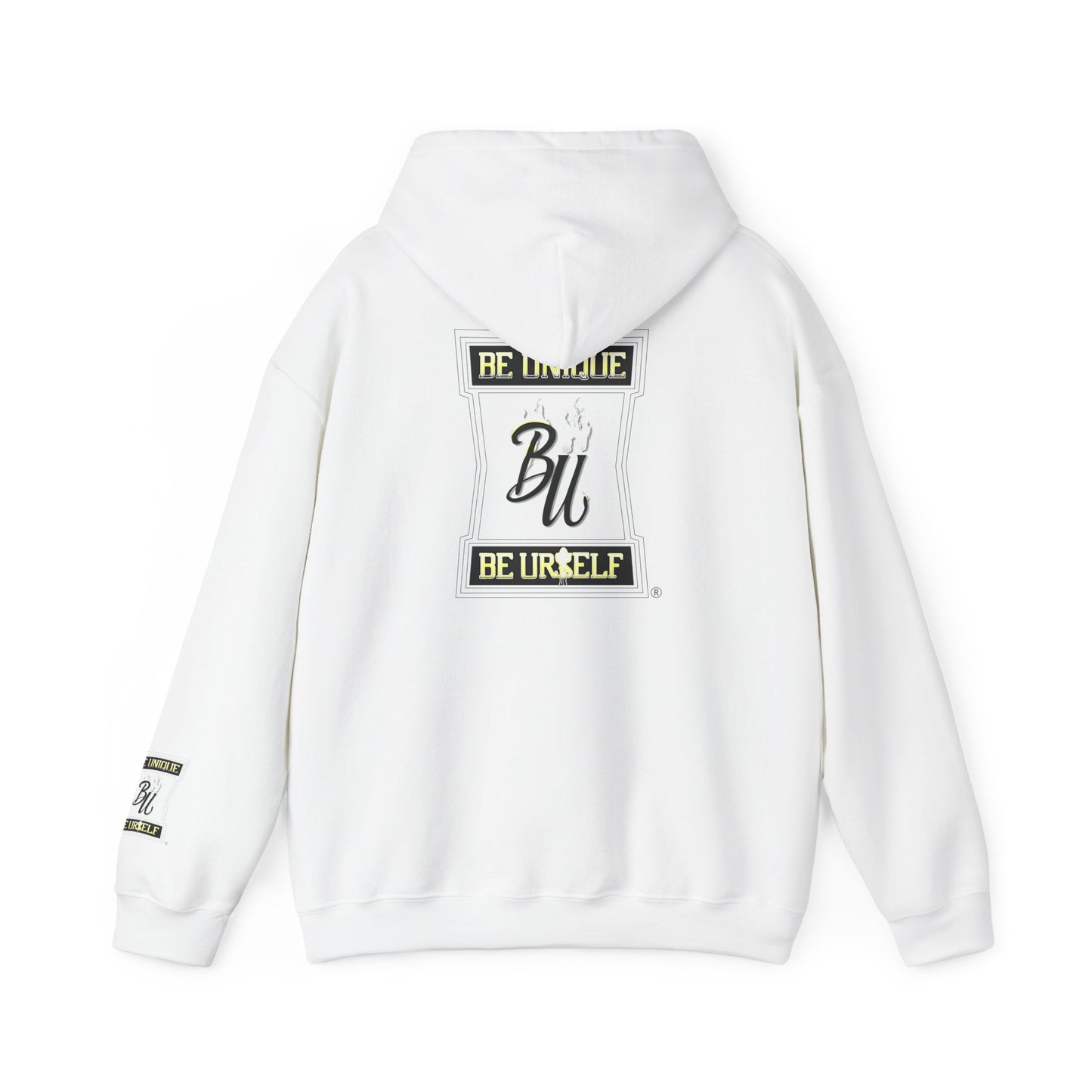 Hoodie — Cherub with Roses Design, 'Be True, Be Yourself' Inspirational Streetwear