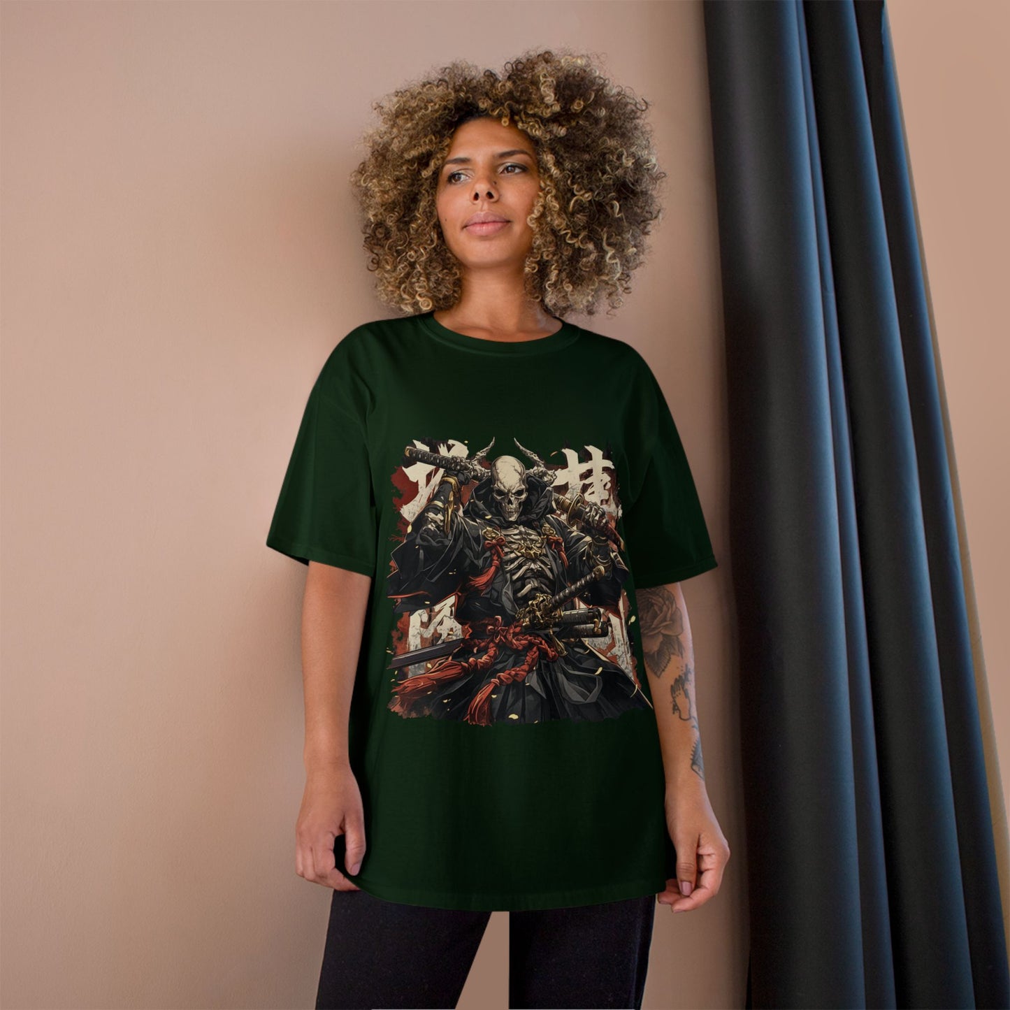 Samurai Warrior Champion T-Shirt, Anime T-Shirt, Gift for Him, Streetwear, Graphic Tee