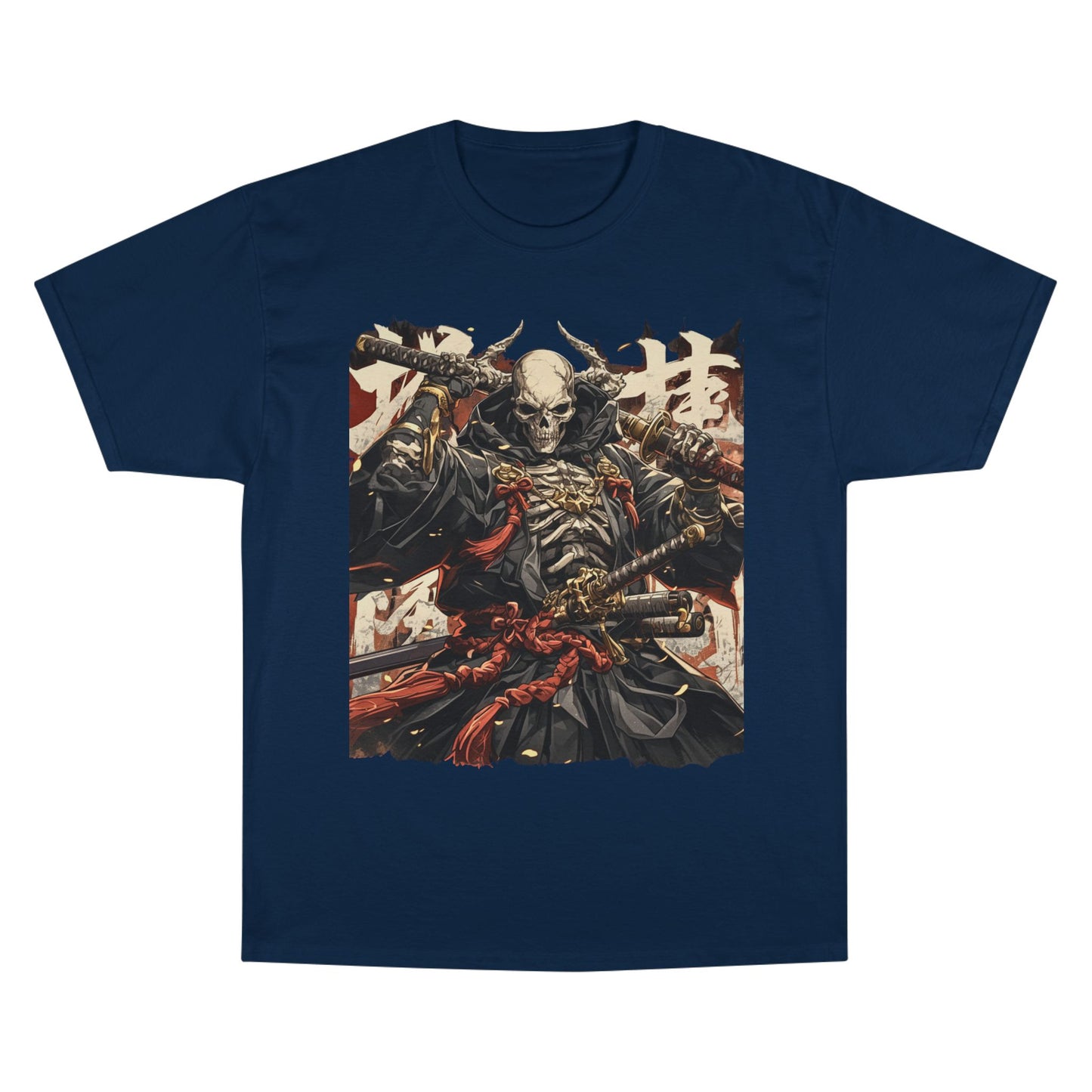 Samurai Skeleton Warrior T-Shirt – Dark Japanese Myth Art Tee