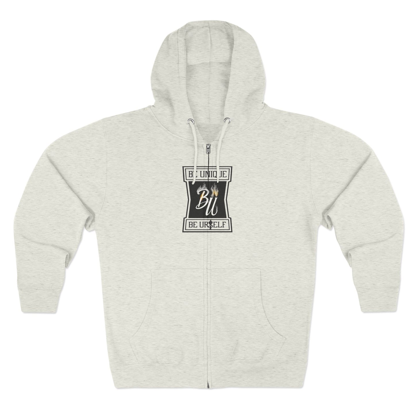 Inspirational Unisex Zip Hoodie - ‘Be Bold, Be Yourself’ - Trendy Graphic Hoodie, Cozy Casual Wear, Unique Gift for Her, Fashion Statement