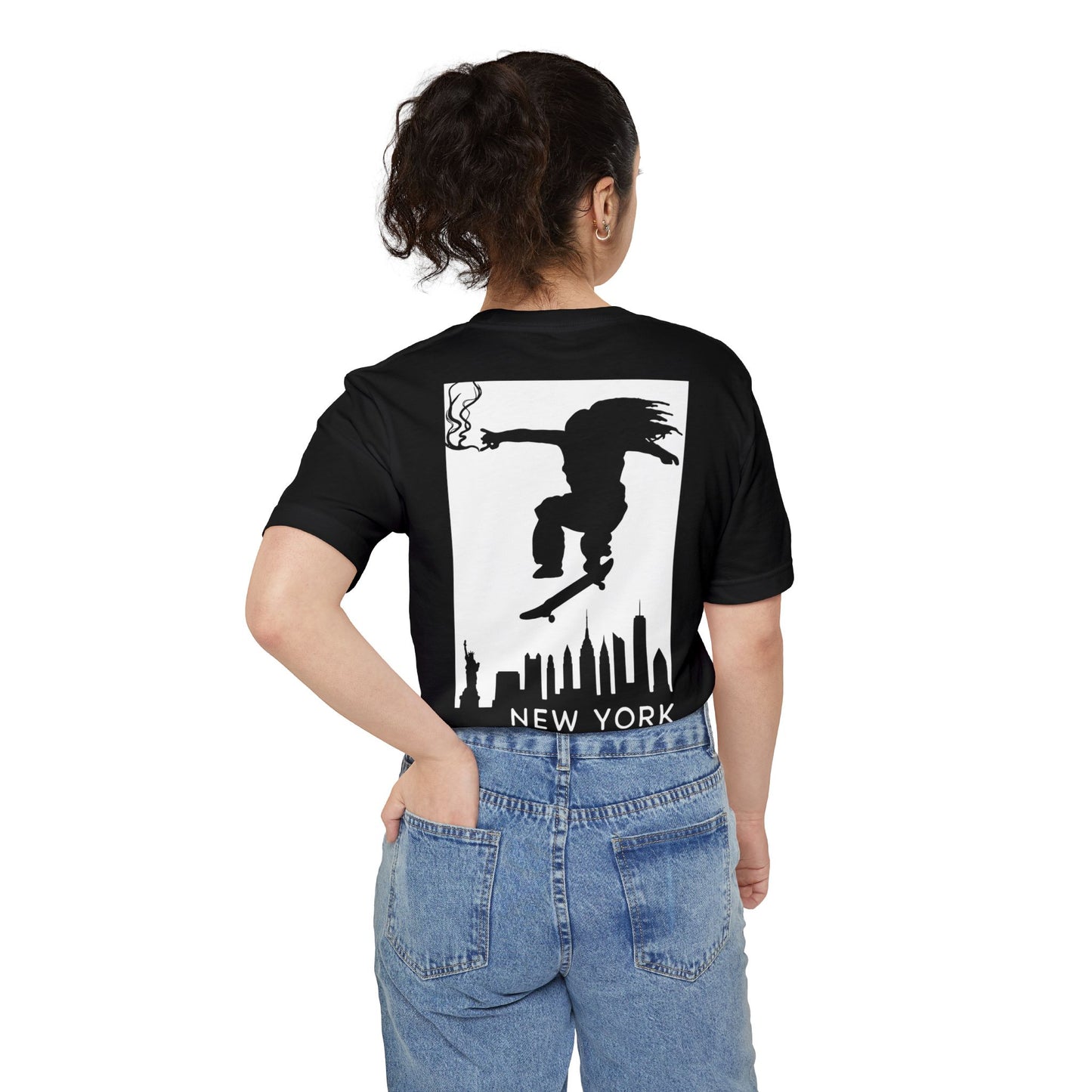 New York Skate Pocket T-Shirt, Unisex Casual Tee, Streetwear Gift, Summer Essential, Urban Style Clothing
