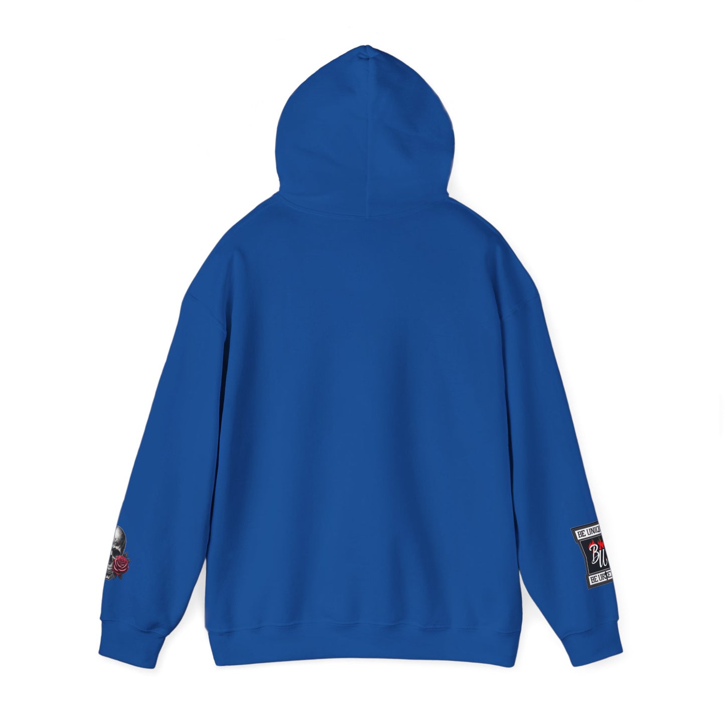 Skull & Rose Hoodie — Vintage Tattoo Sleeve Graphic Hooded Sweatshirt