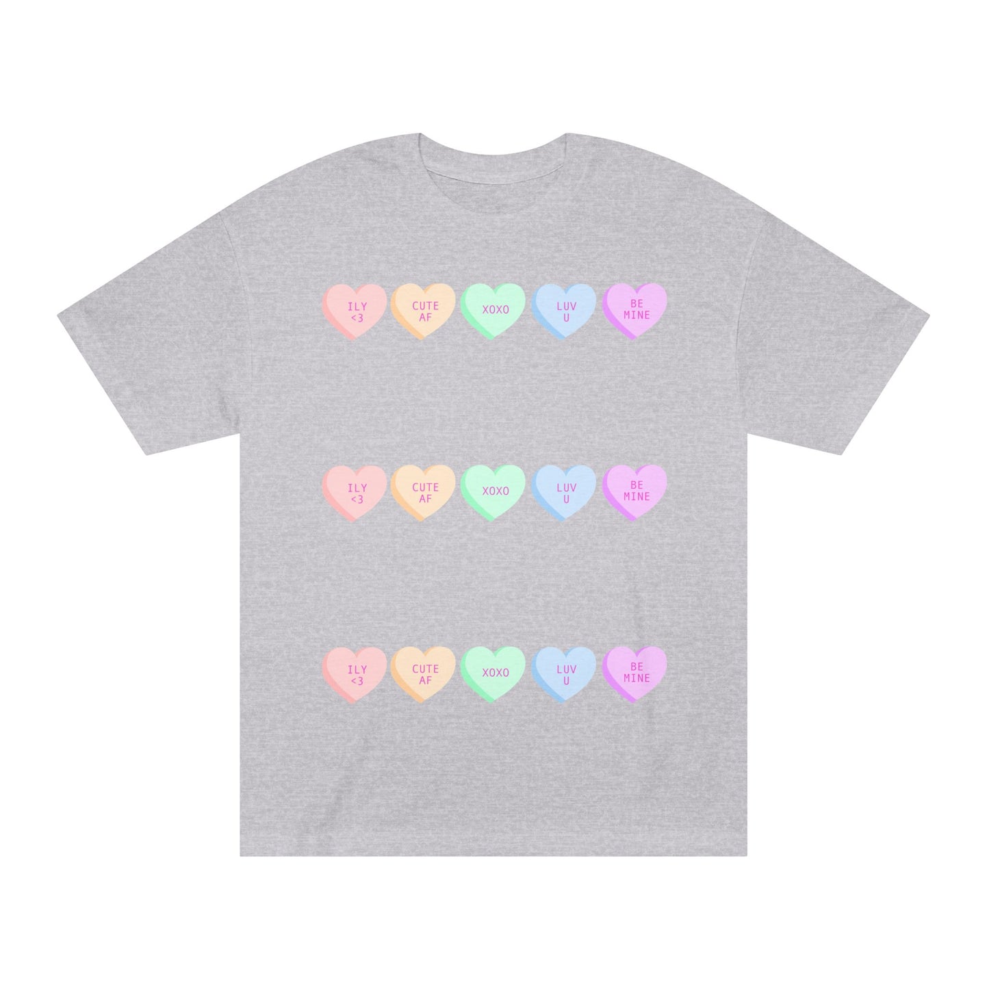 Unisex Classic Tee - Heart and Motivational Design, Casual Wear, Gift for Friends, Summer Outfit, Comfortable T-Shirt