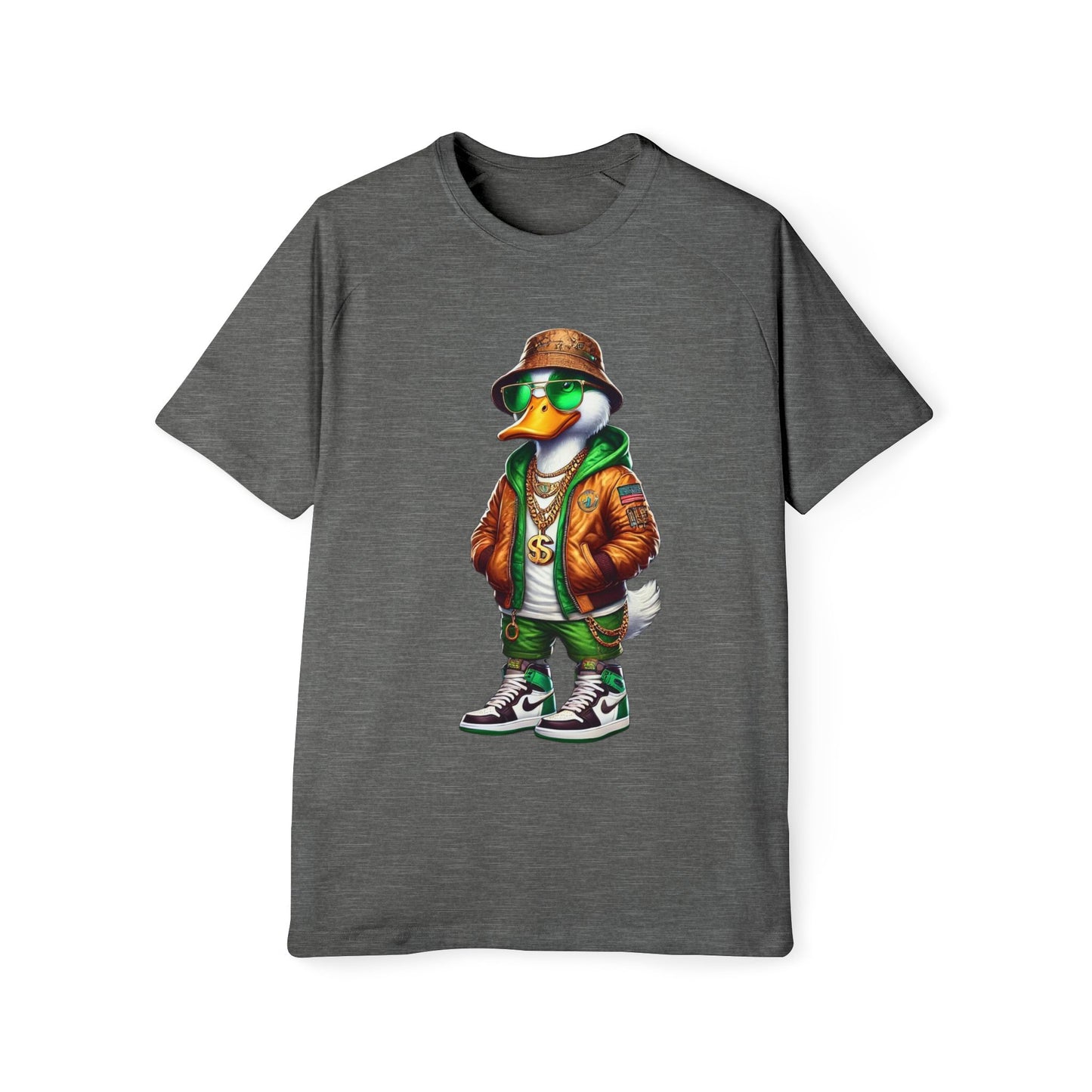 Stylish Men's Raglan T-Shirt with Trendy Duck Design, Casual Wear, Streetwear, Gift for Him, Fun Summer Tee