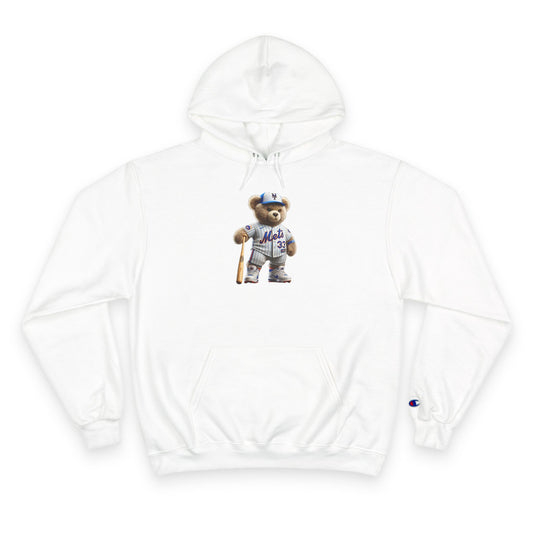 Cute Sports Bear Hoodie, Cozy Sweatshirt, Gift for Sports Fans, Casual Wear, Unisex Champion Hoodie, Birthday Present, Animal Lover Apparel