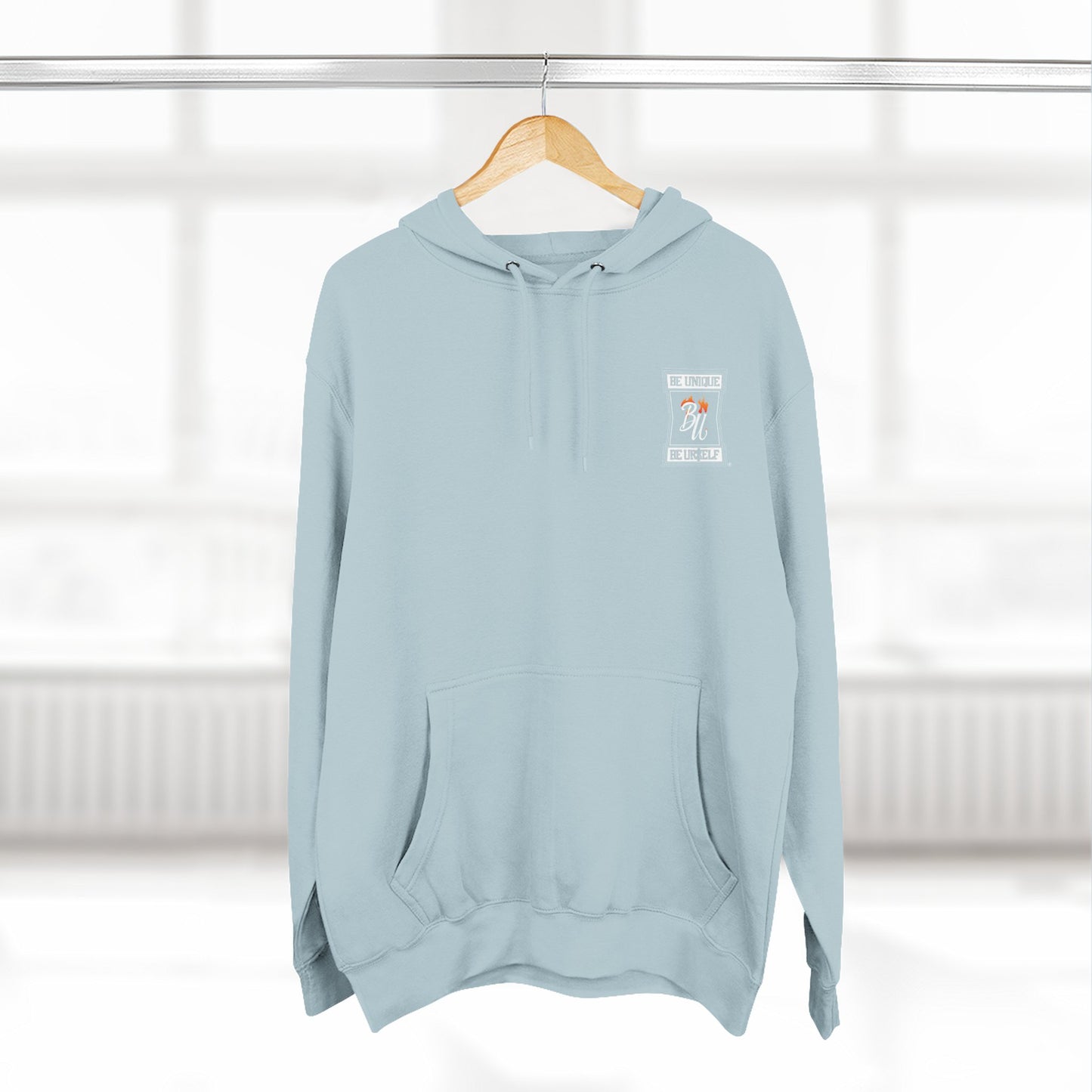 Three-Panel Fleece Hoodie