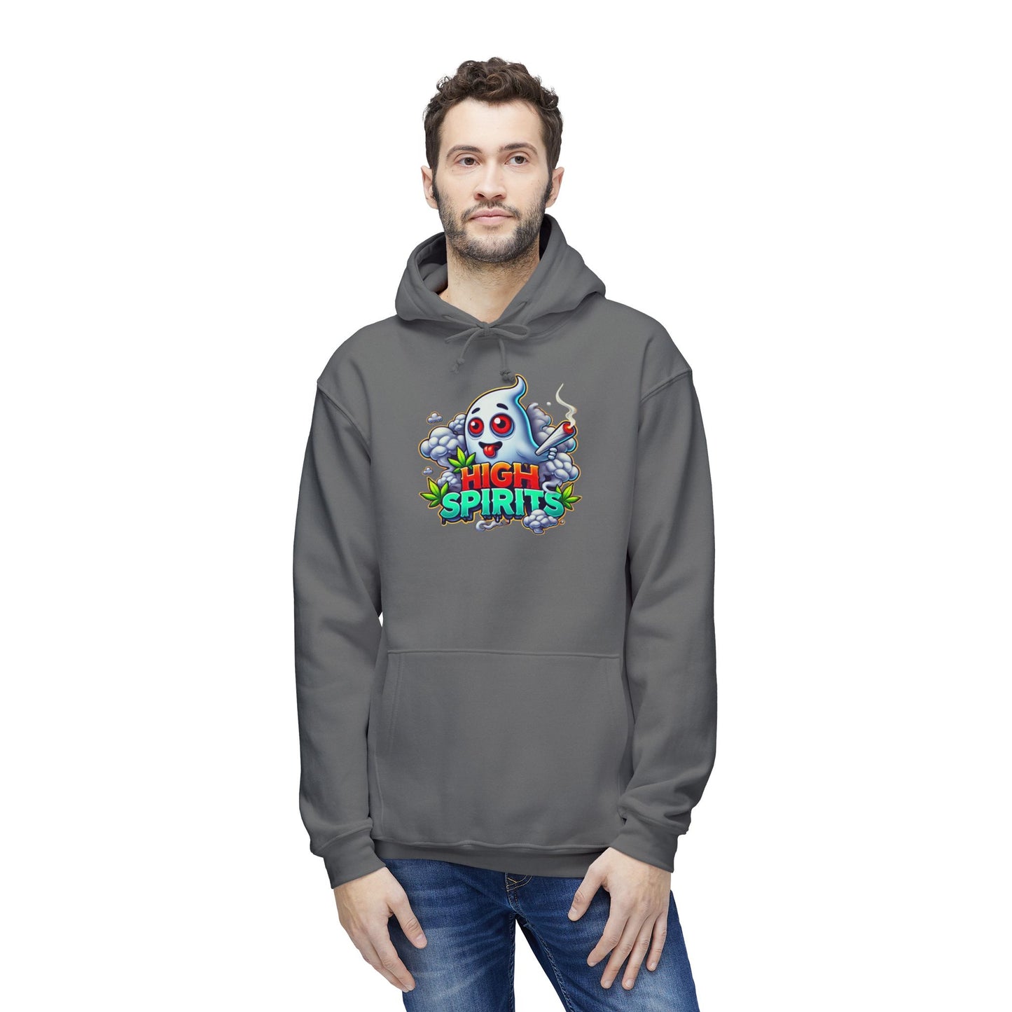 Unisex Hooded Sweatshirt - Halloween Ghost Design, Cozy Gift for Fall, Party Wear, Spooky Season, Casual Comfort