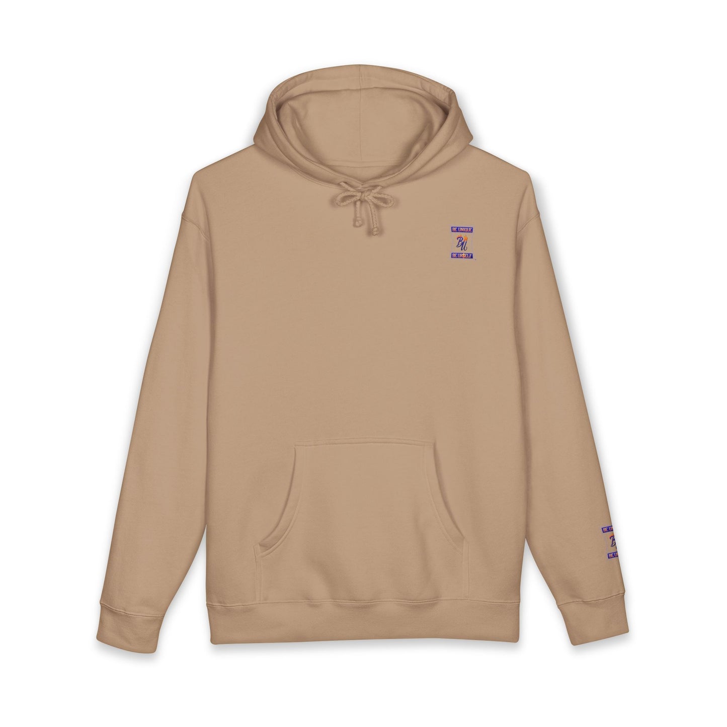 Fierce Art Hoodie | Unisex Heavyweight Sweatshirt, Graphic Design Layered Look, Unique Gift, Casual Fashion, Halloween Apparel