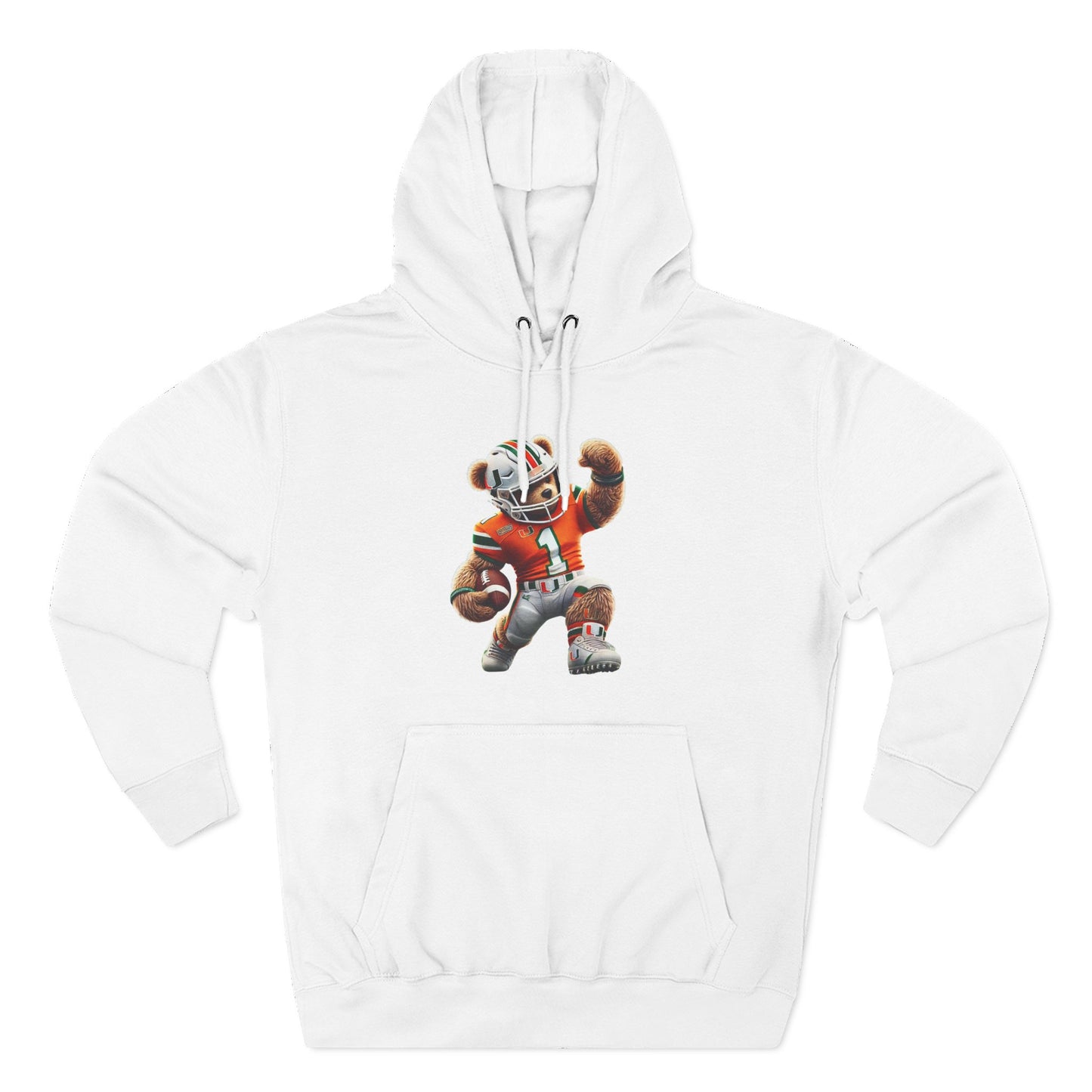 Sporty Three-Panel Fleece Hoodie, Unique Hooded Sweatshirt, Casual Fall Wear, Gift for Sports Fans, Comfortable Activewear