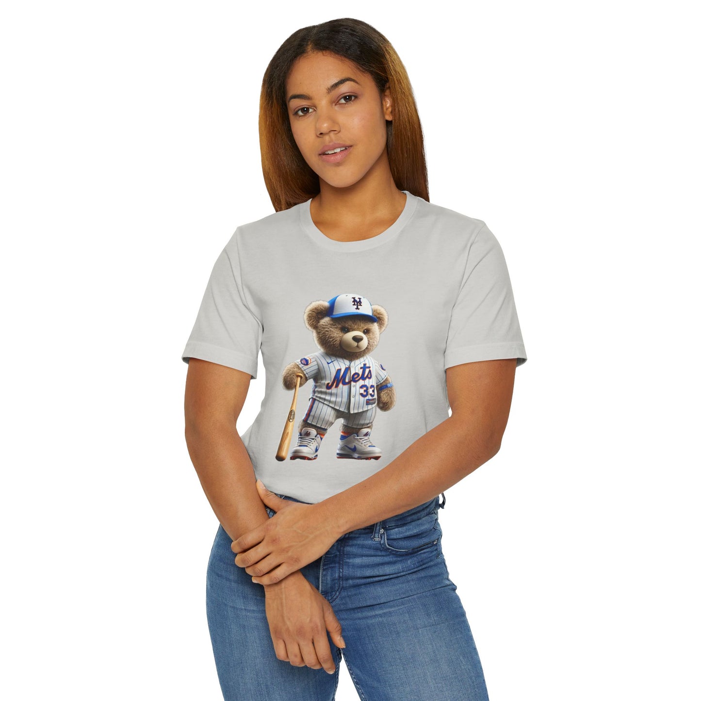 Sporty Bear Graphic Tee - Unisex Jersey T-Shirt, Cute Animal Shirt, Fun Baseball Apparel, Gift for Sports Fans, Casual Wear