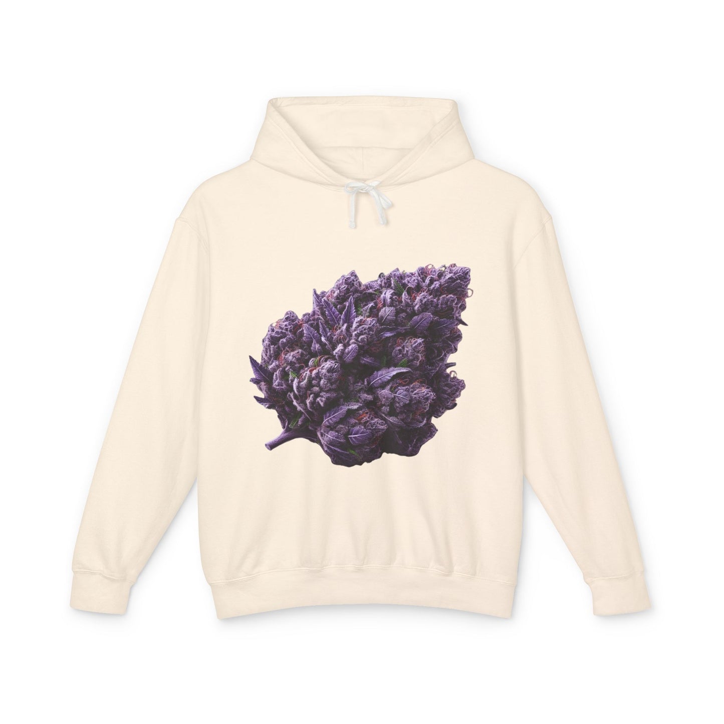 Botanical Purple Flower Hoodie, Unisex Lightweight Sweatshirt, Cozy Casual Wear, Nature Lover Gift, Spring Fashion, Eco-Friendly Apparel