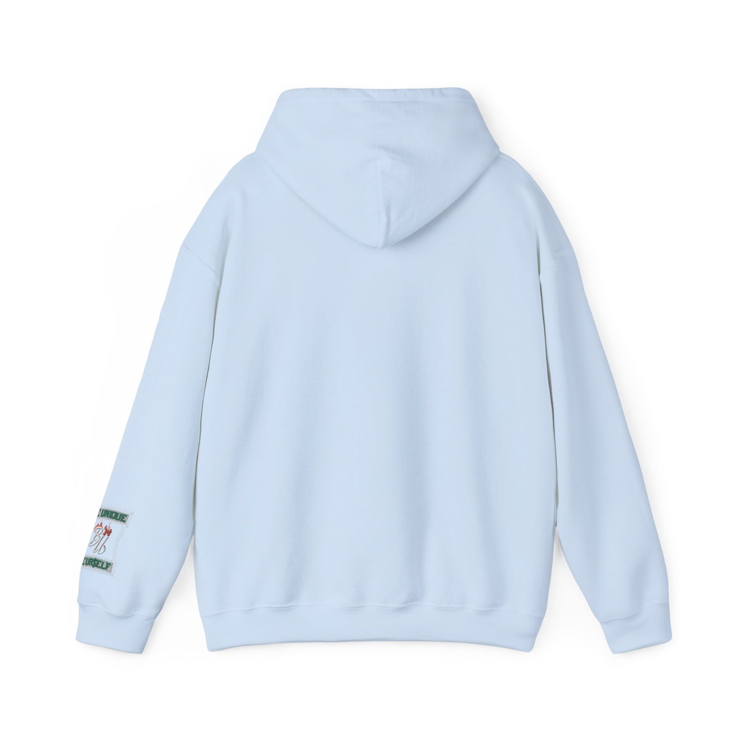 Patchwork Teddy Bear Hoodie — Colorful Grunge Bear Graphic Sweatshirt