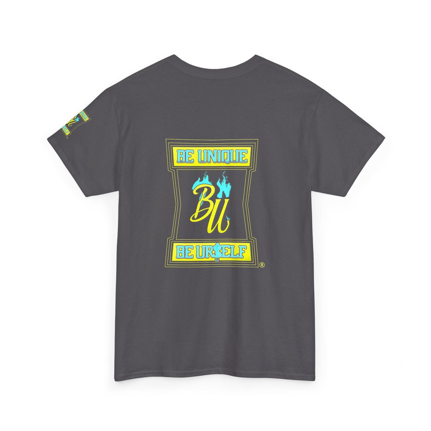 Be Unique Be Yourself Graphic Tee — Inspirational Palm Design