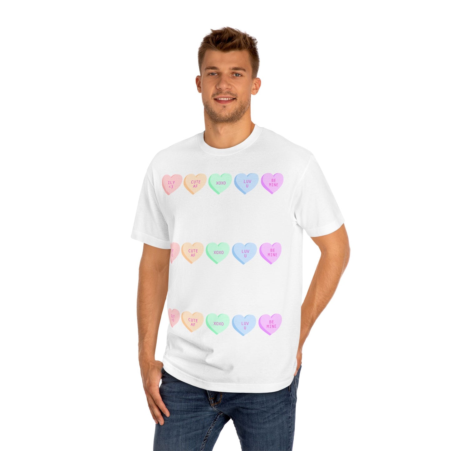 Unisex Classic Tee - Heart and Motivational Design, Casual Wear, Gift for Friends, Summer Outfit, Comfortable T-Shirt