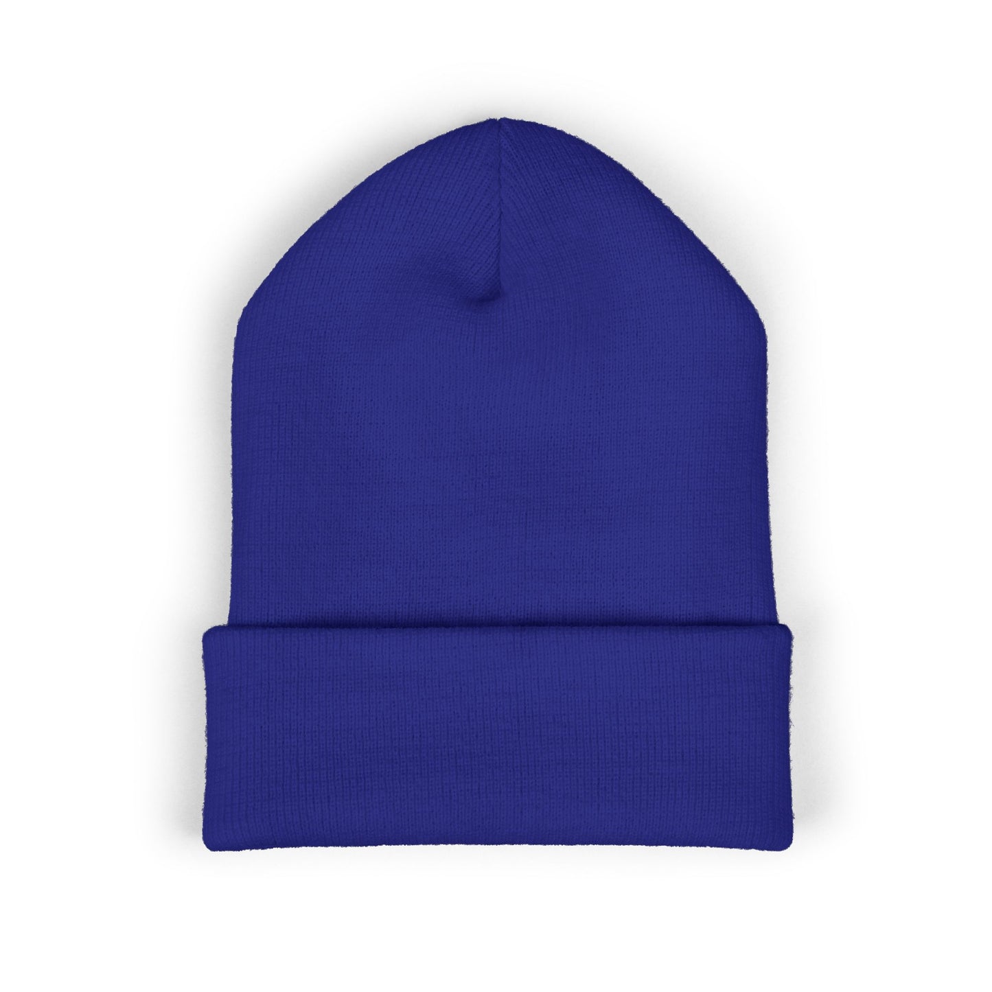 Classic Cuffed Beanie with Bold Embroidery, Cozy Winter Hat, Stylish Knit Cap, Perfect Gift for Her, Unisex Beanie
