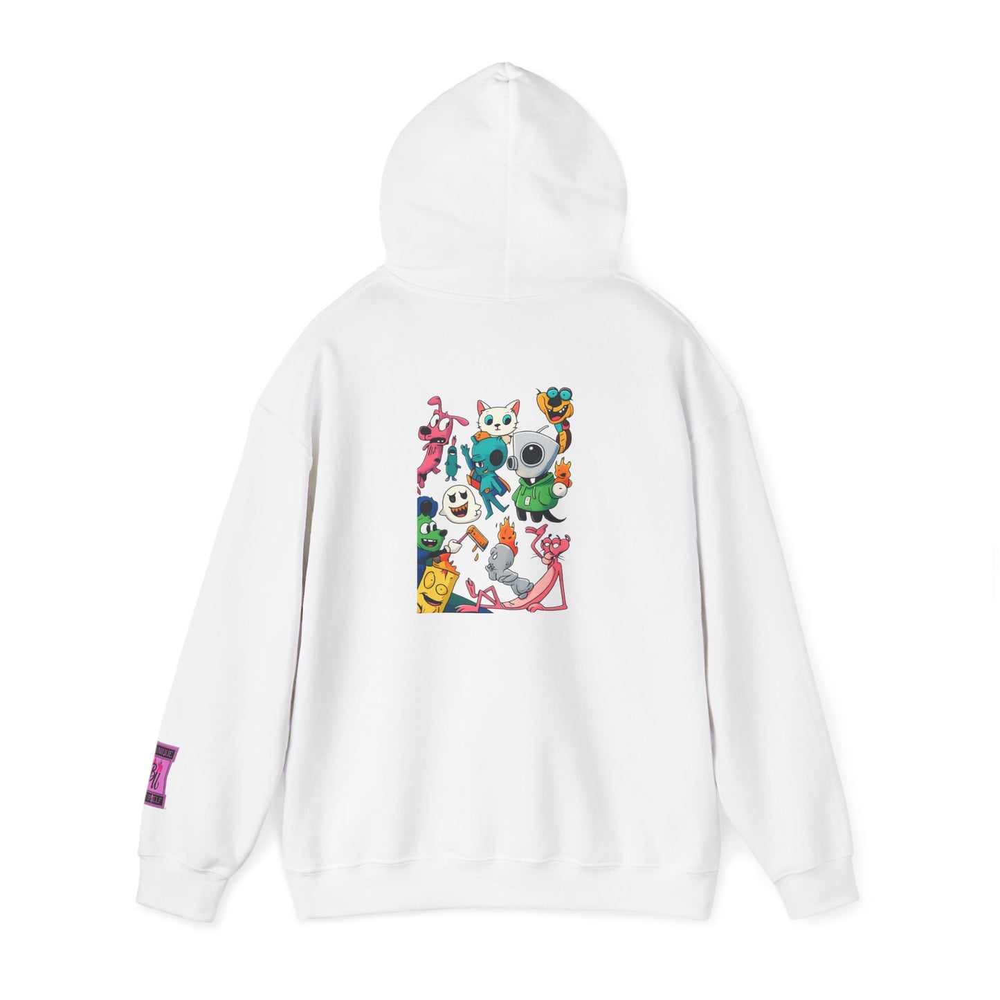 Hoodie — Cute Kawaii Character Collage Pullover