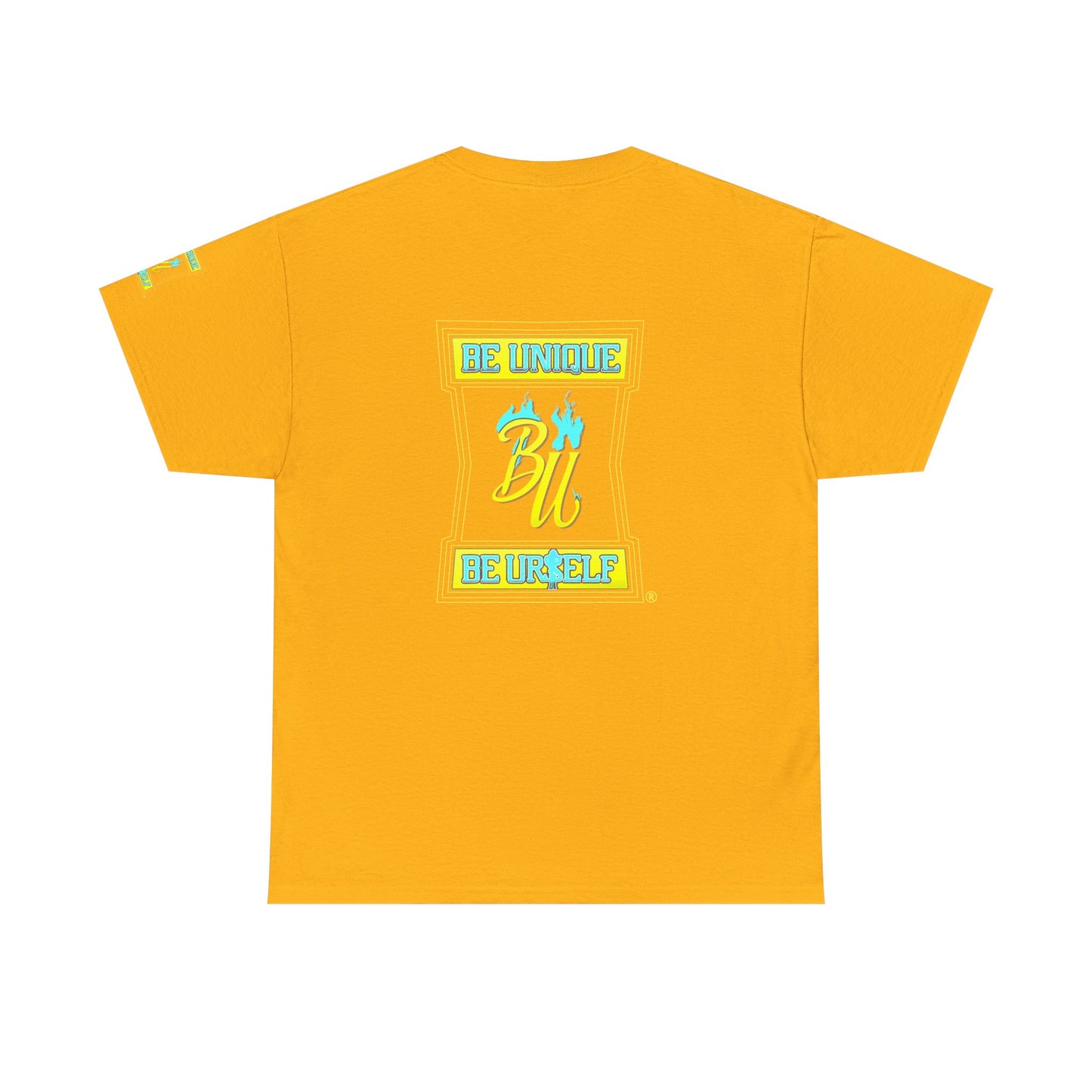 Be Unique Be Yourself Graphic Tee — Inspirational Palm Design